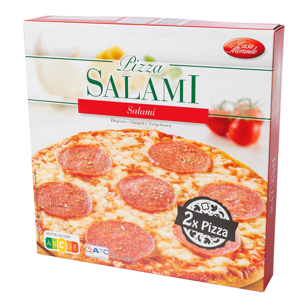 CASA MORANDO® Pizza salami, 2 st.