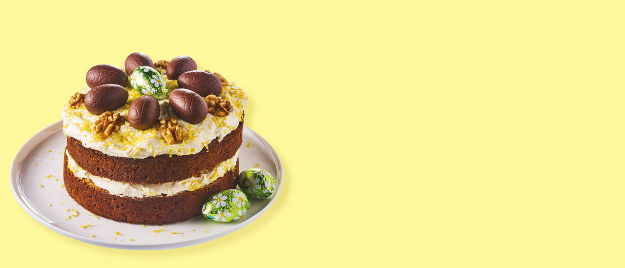 Worteltaart met roomkaastopping bij ALDI