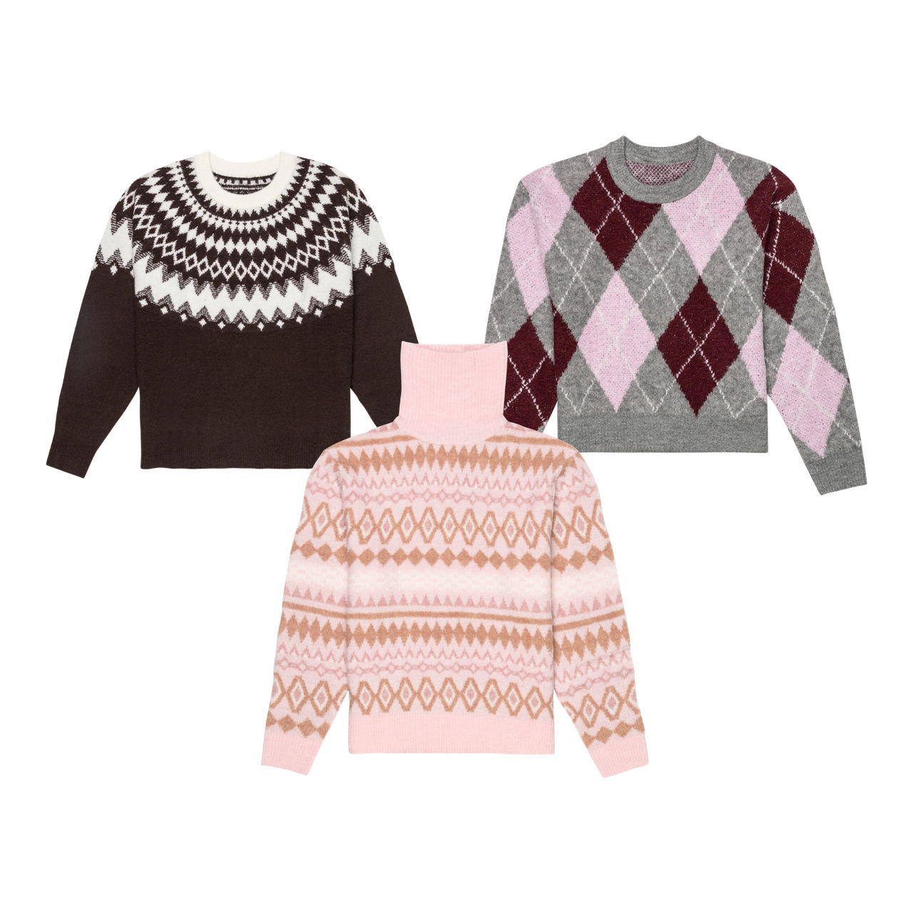 UP2Fashion Gebreide jacquard trui