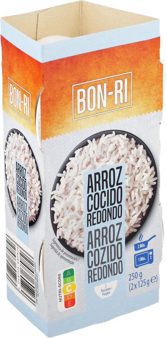 Arroz redondo en tarrina 2 x 125 g