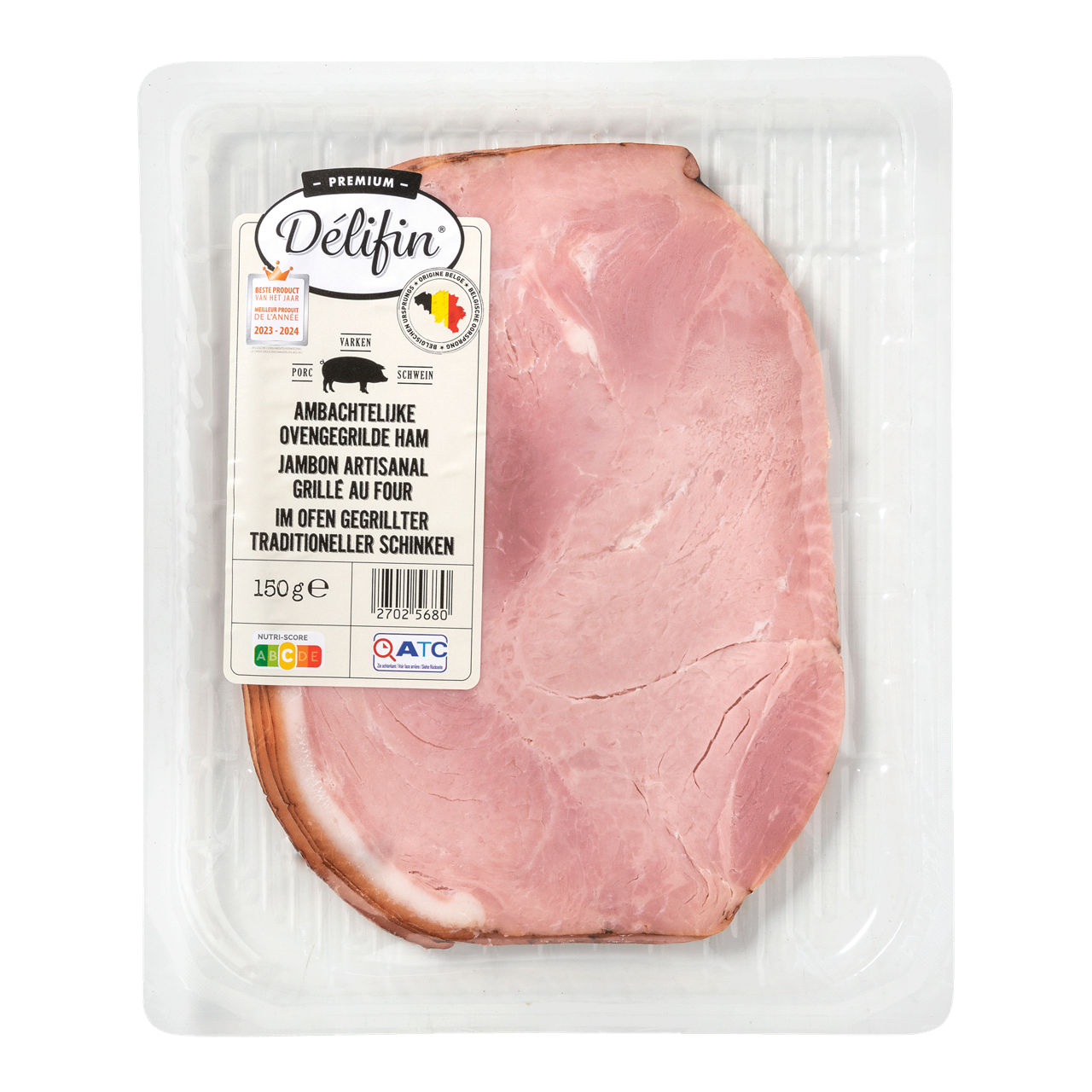 DÉLIFIN Ambachtelijke ovengegrilde ham (150 g)