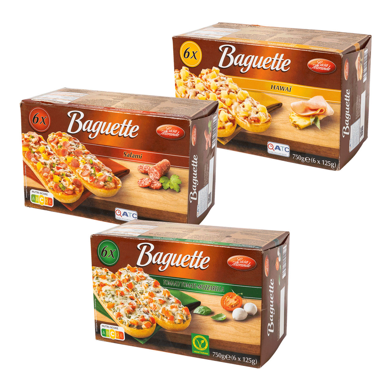 Pizzabaguettes, 6 st.
