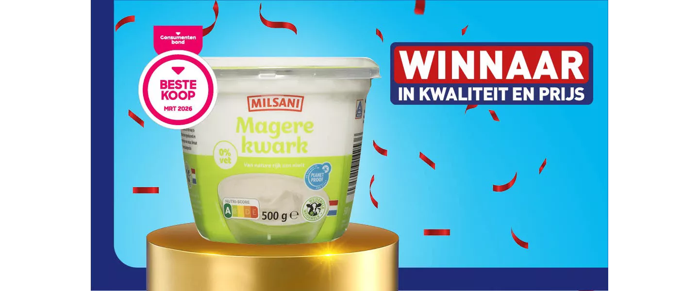 Winnaars kwark aldi