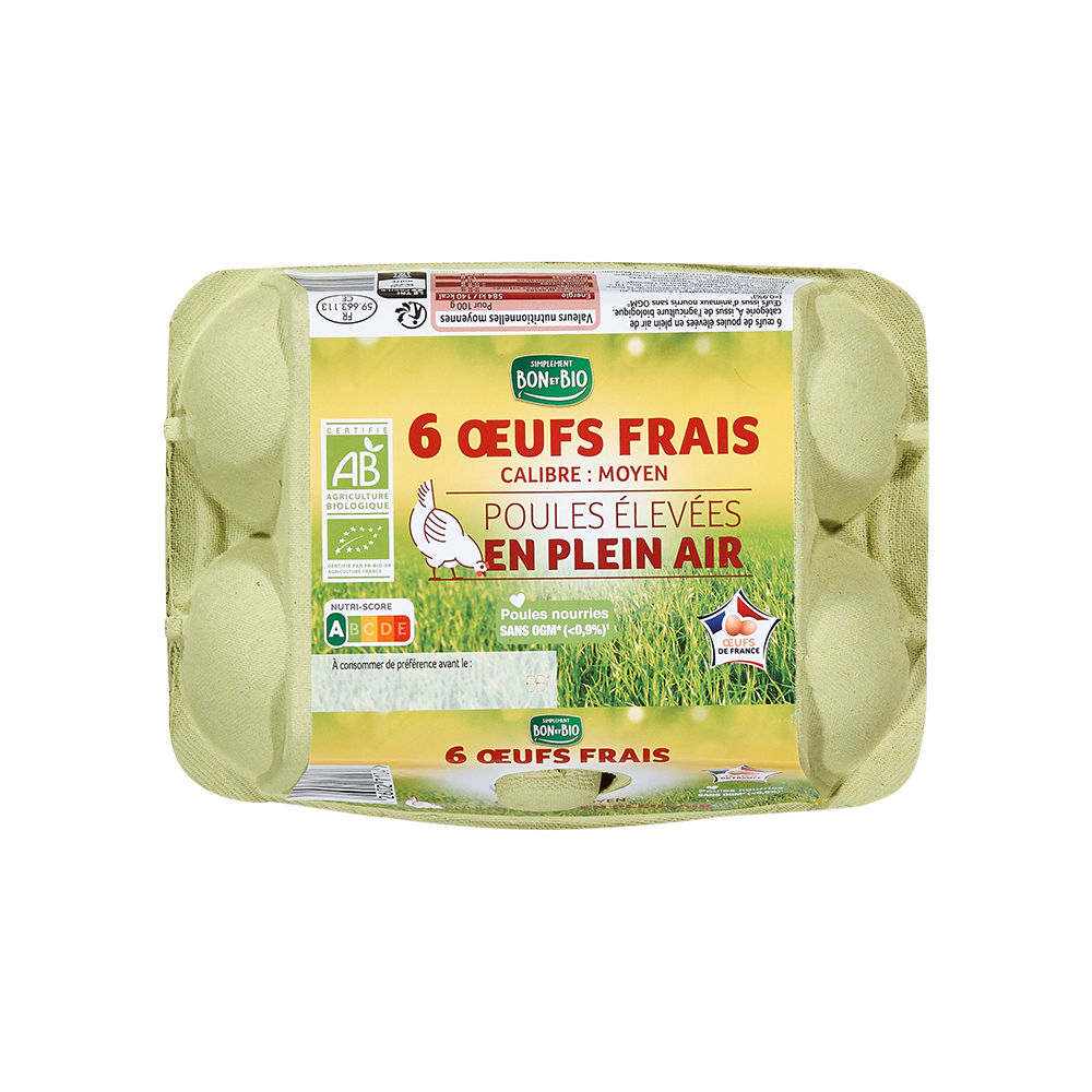 Prix 6 Oeufs Bio
