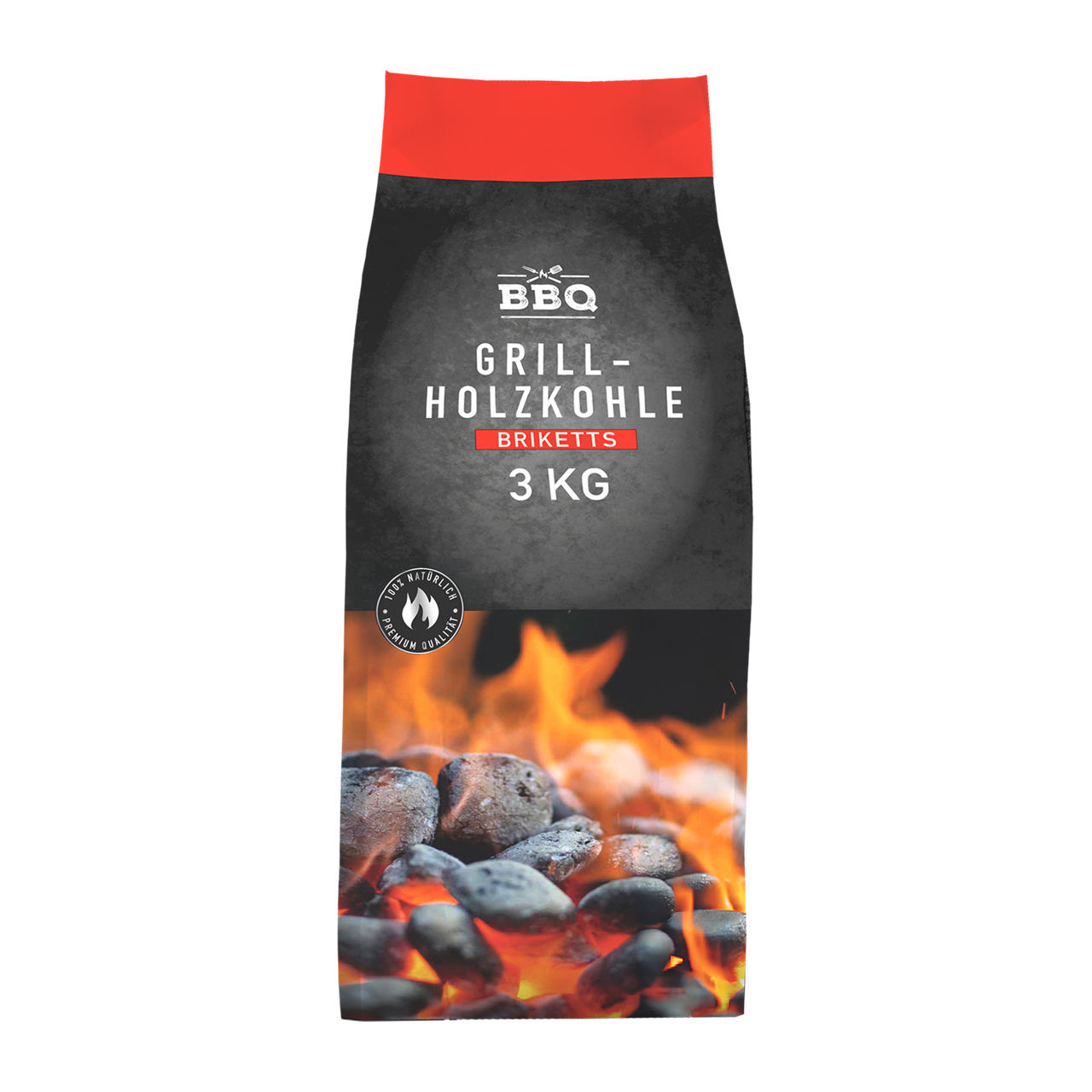 Grillholzkohle-Briketts