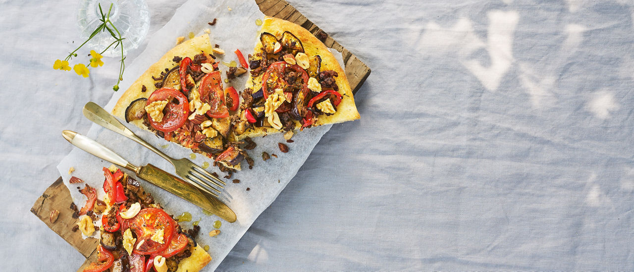 Pizza met gehakt