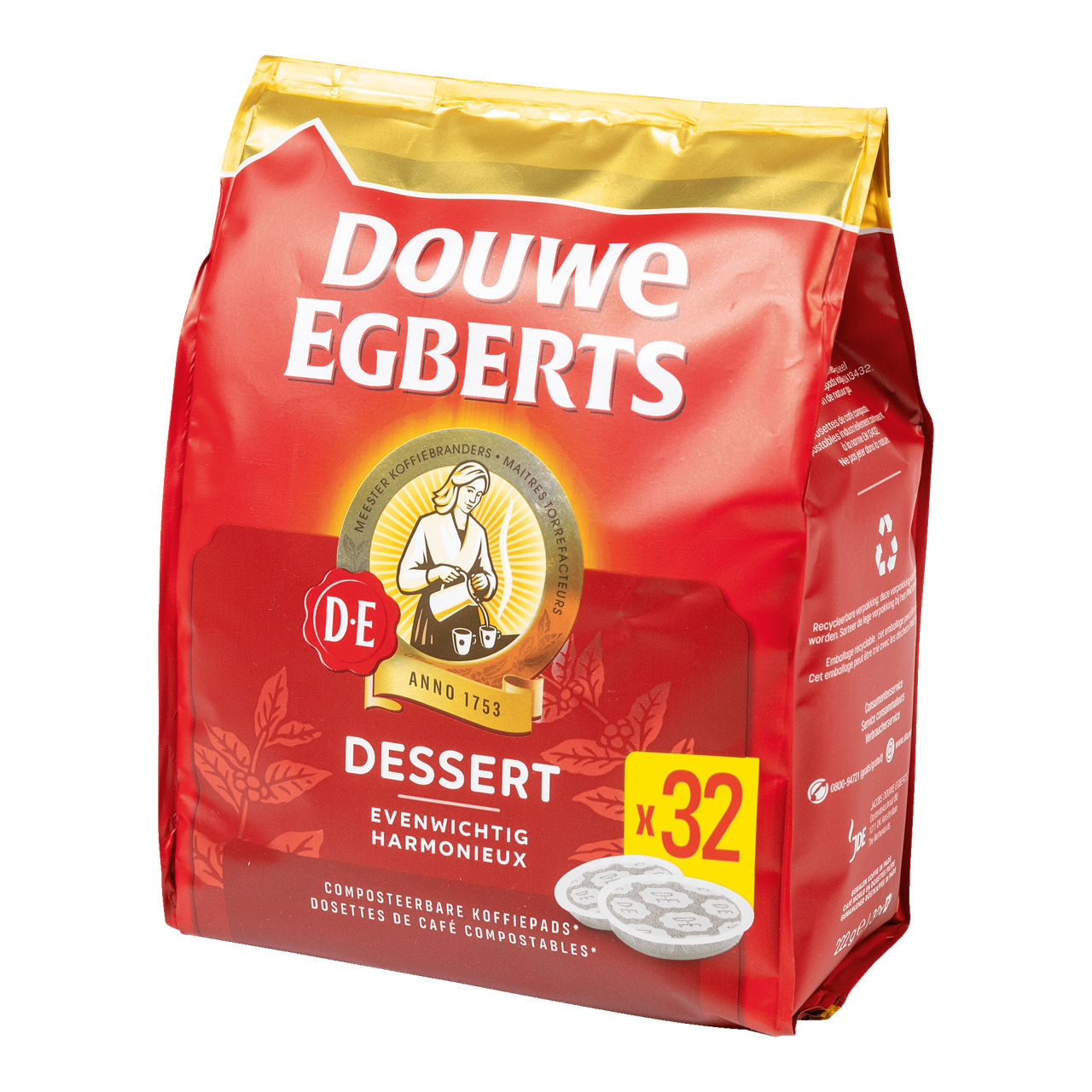 DOUWE EGBERTS® Koffiepads dessert, 32 st.