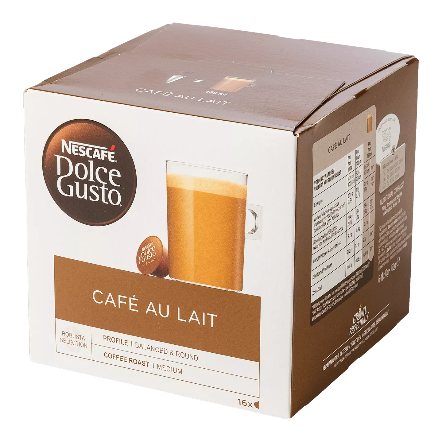 Nescafé/Dolce Gusto Capsules Nescafé Dolce café au lait, 16 st