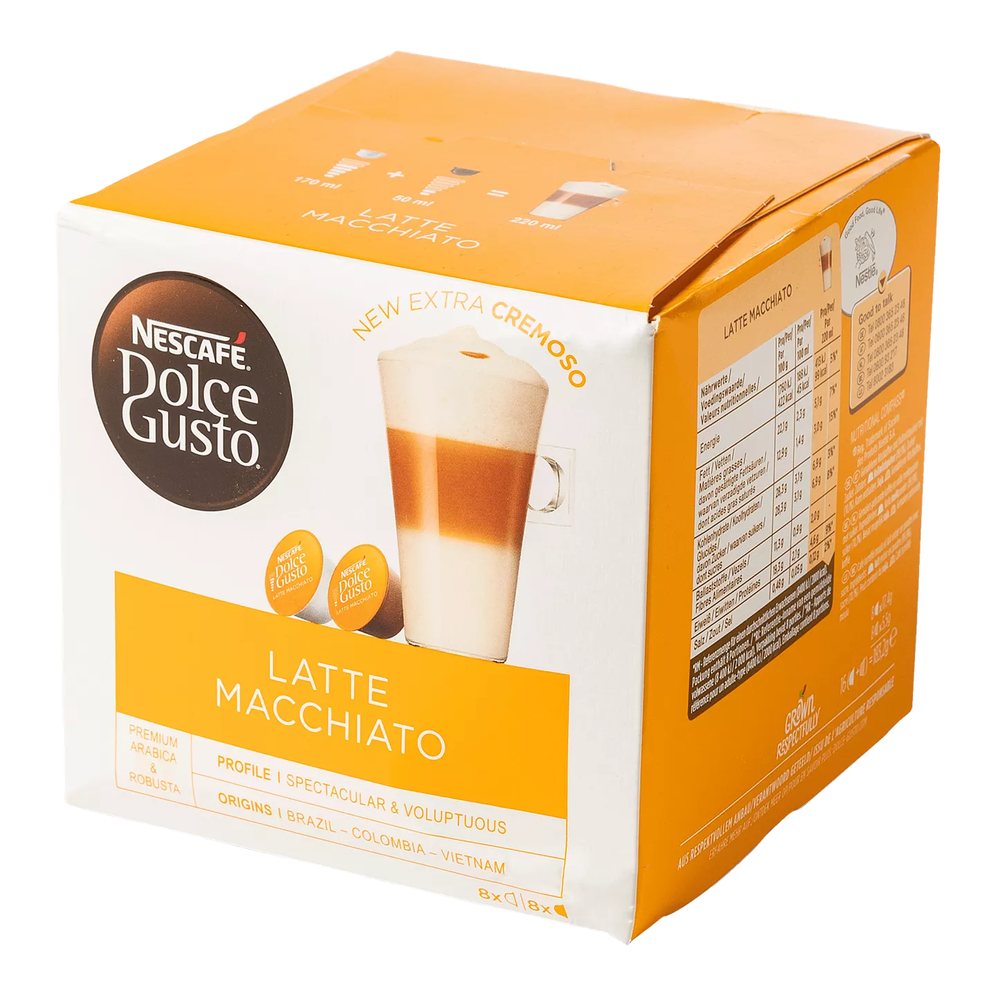 Nescafé/Dolce Gusto Capsules Nescafé Dolce latte macchiato, 16 st