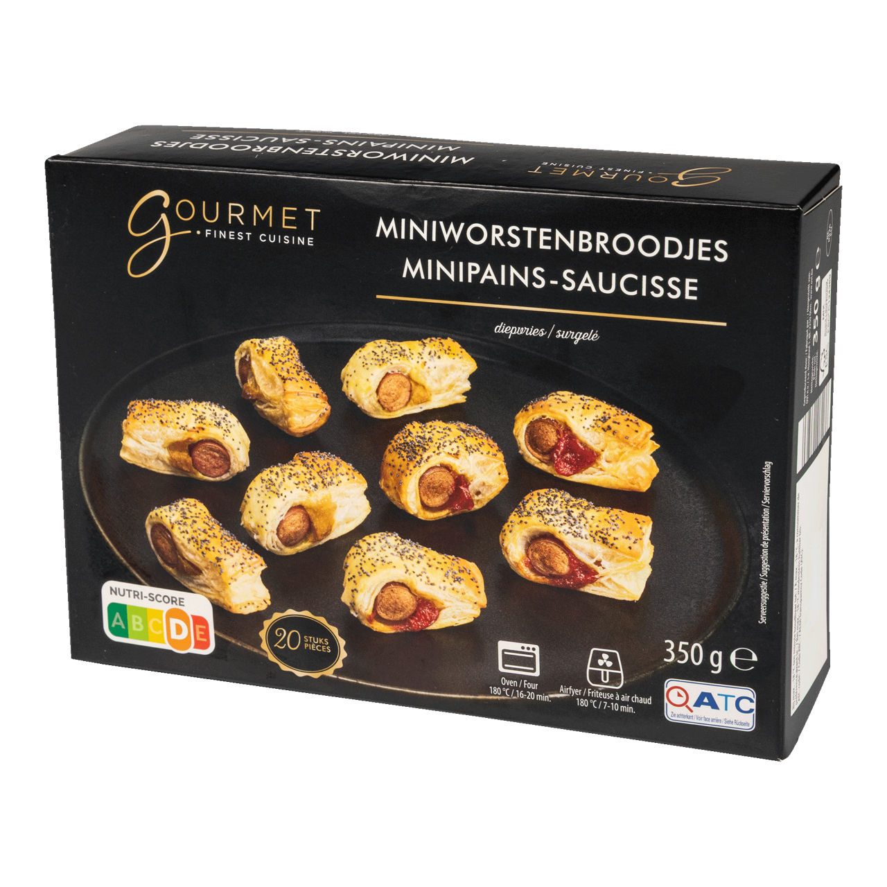 GOURMET FINEST CUISINE Miniworstenbroodjes, 20 st. (350 g)