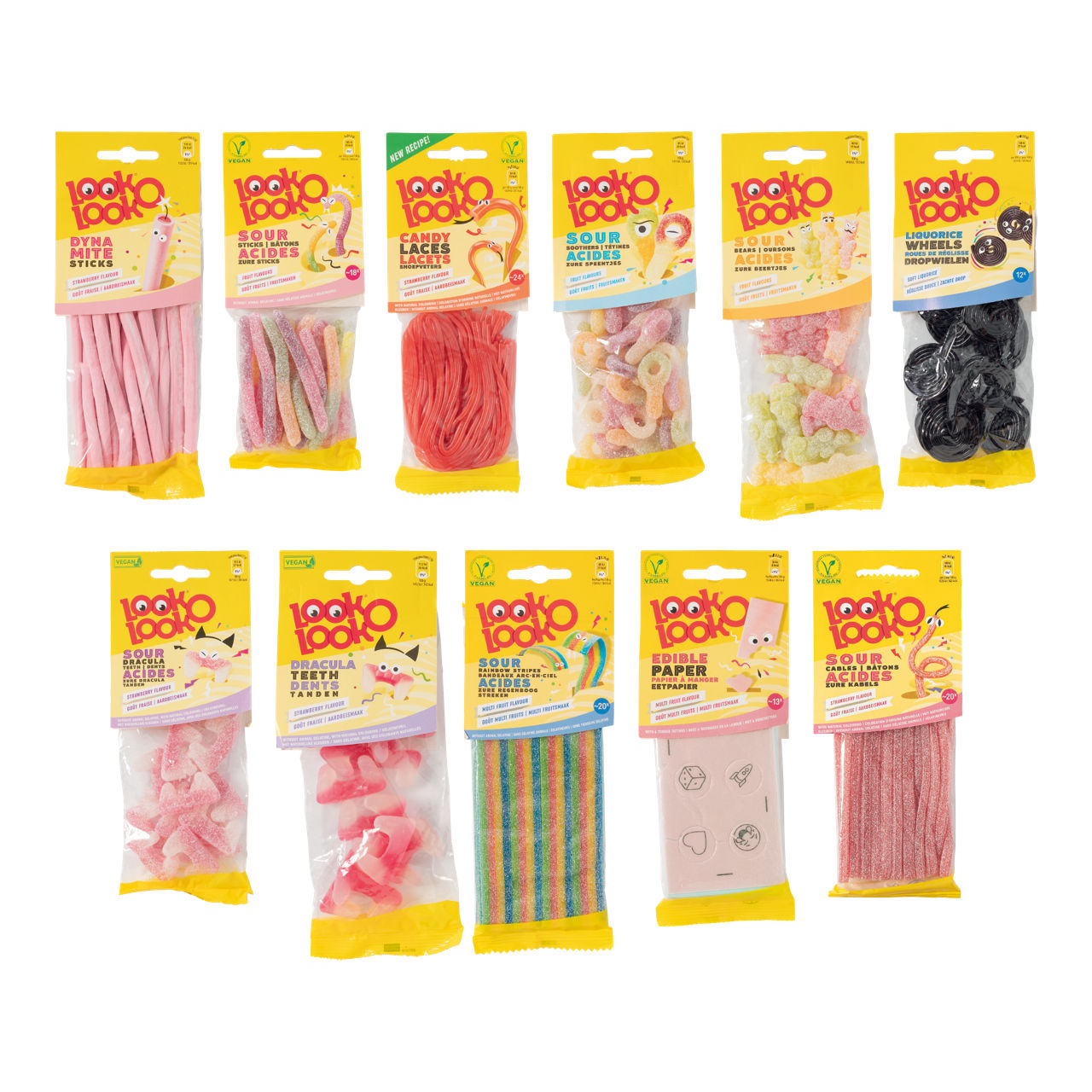 LOOK-O-LOOK Snoep (90 g/95 g/115 g/120 g/125 g/135 g/140 g)