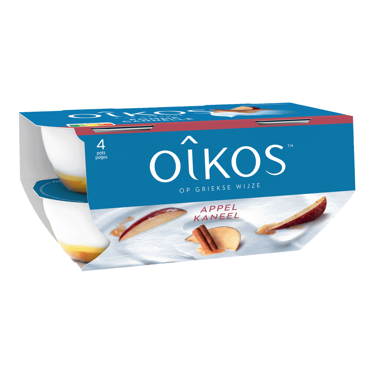 DANONE Oîkos appel-kaneel (2 x (4 x 115 g))