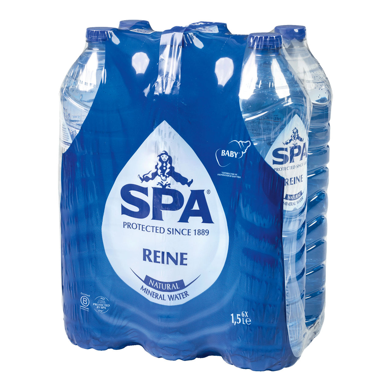 SPA Mineraalwater, 6 st. (2 x (6 x 1.5 l))