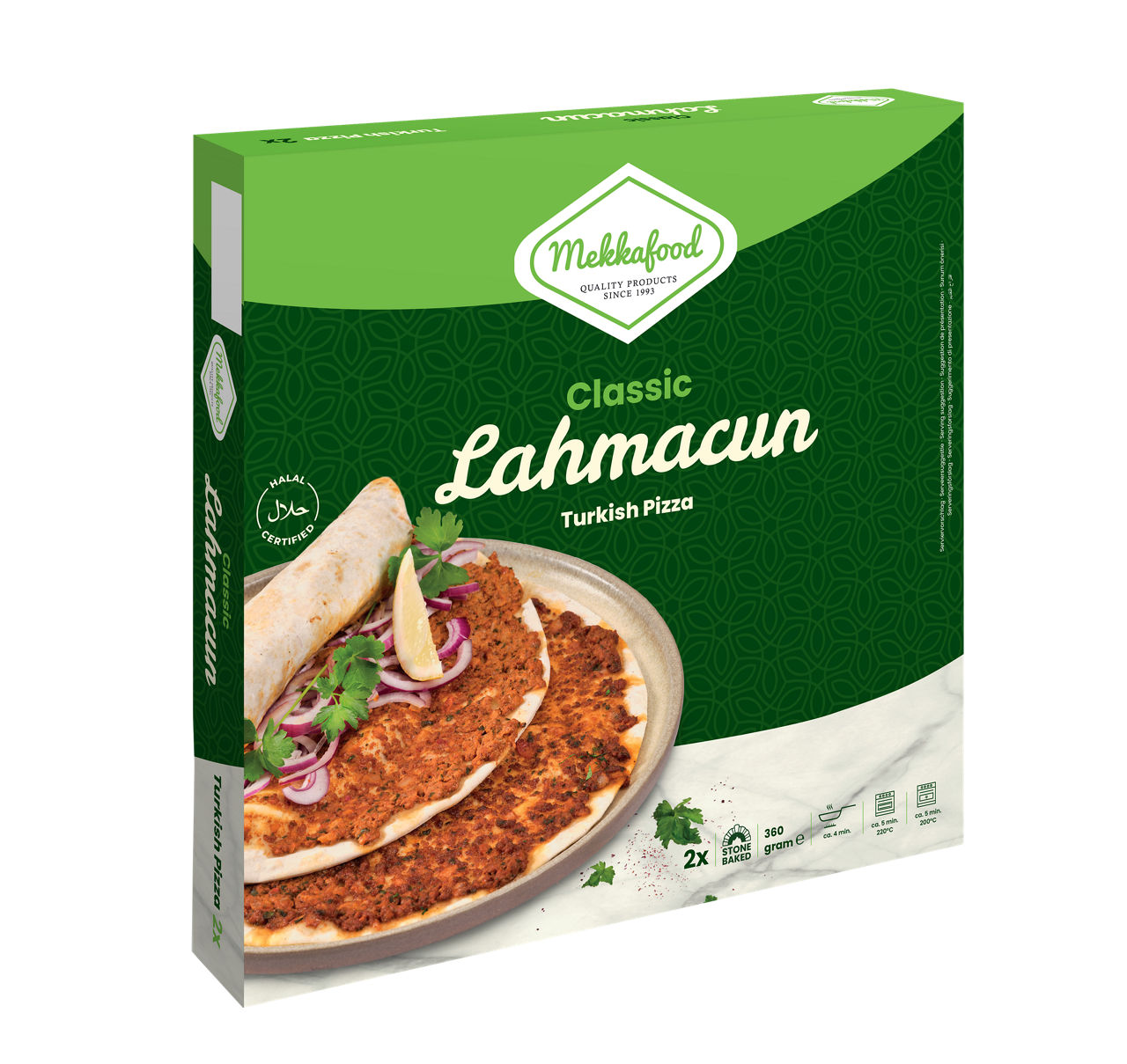 MEKKAFOOD Turkse pizza, 2 st. (360 g)