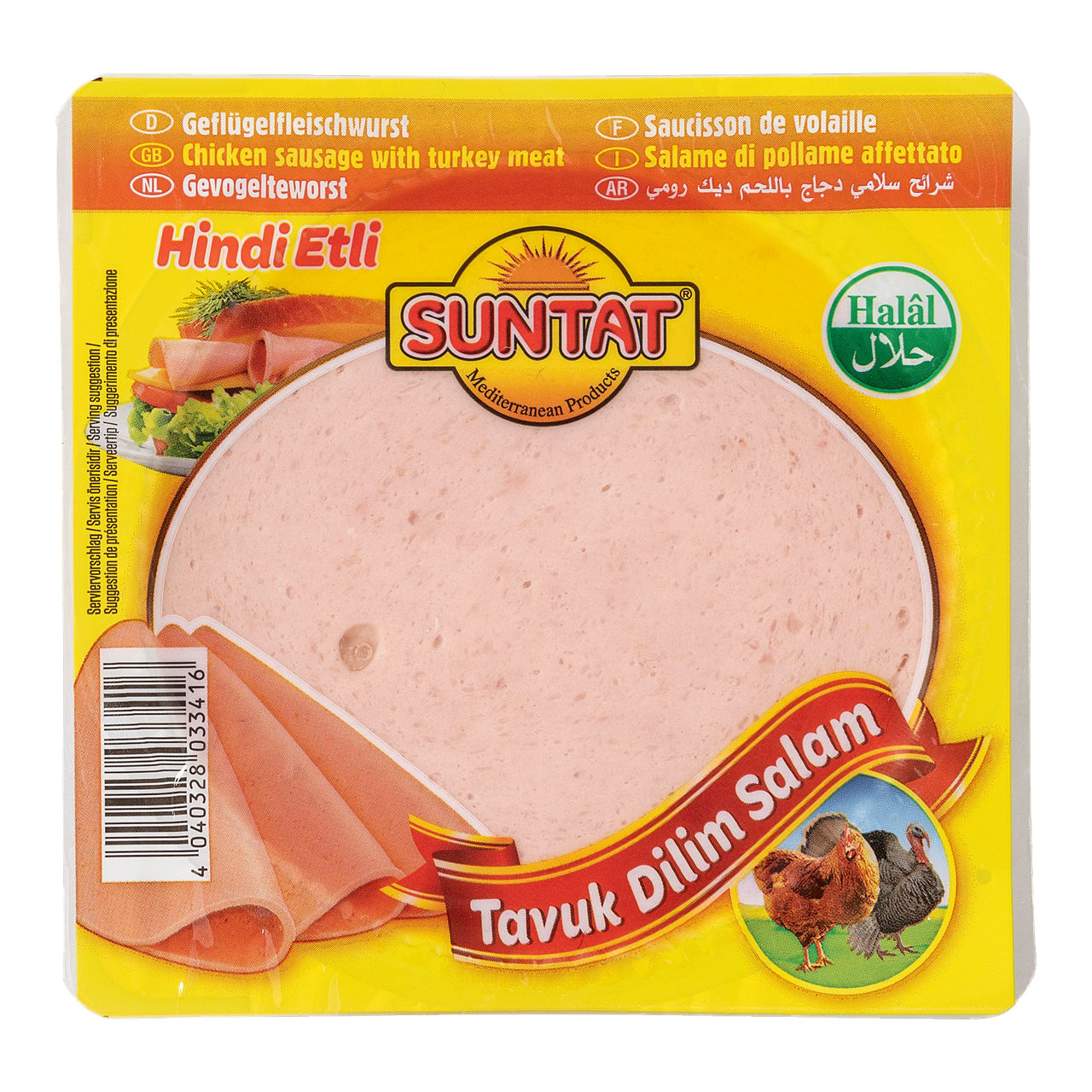 SUNTAT® Gevogelteworst in sneetjes natuur