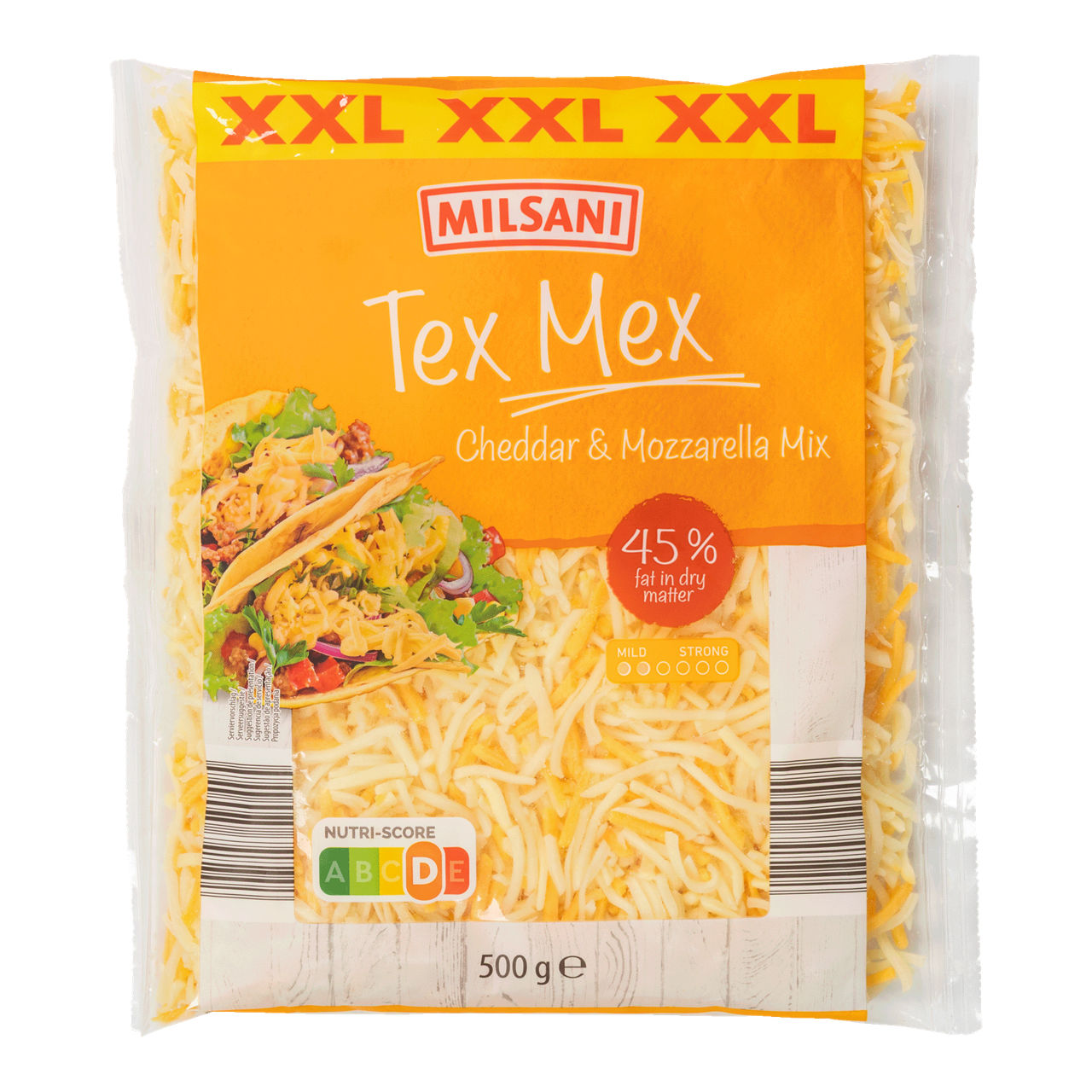 MILSANI Geraspte kaas Tex Mex (500 g)