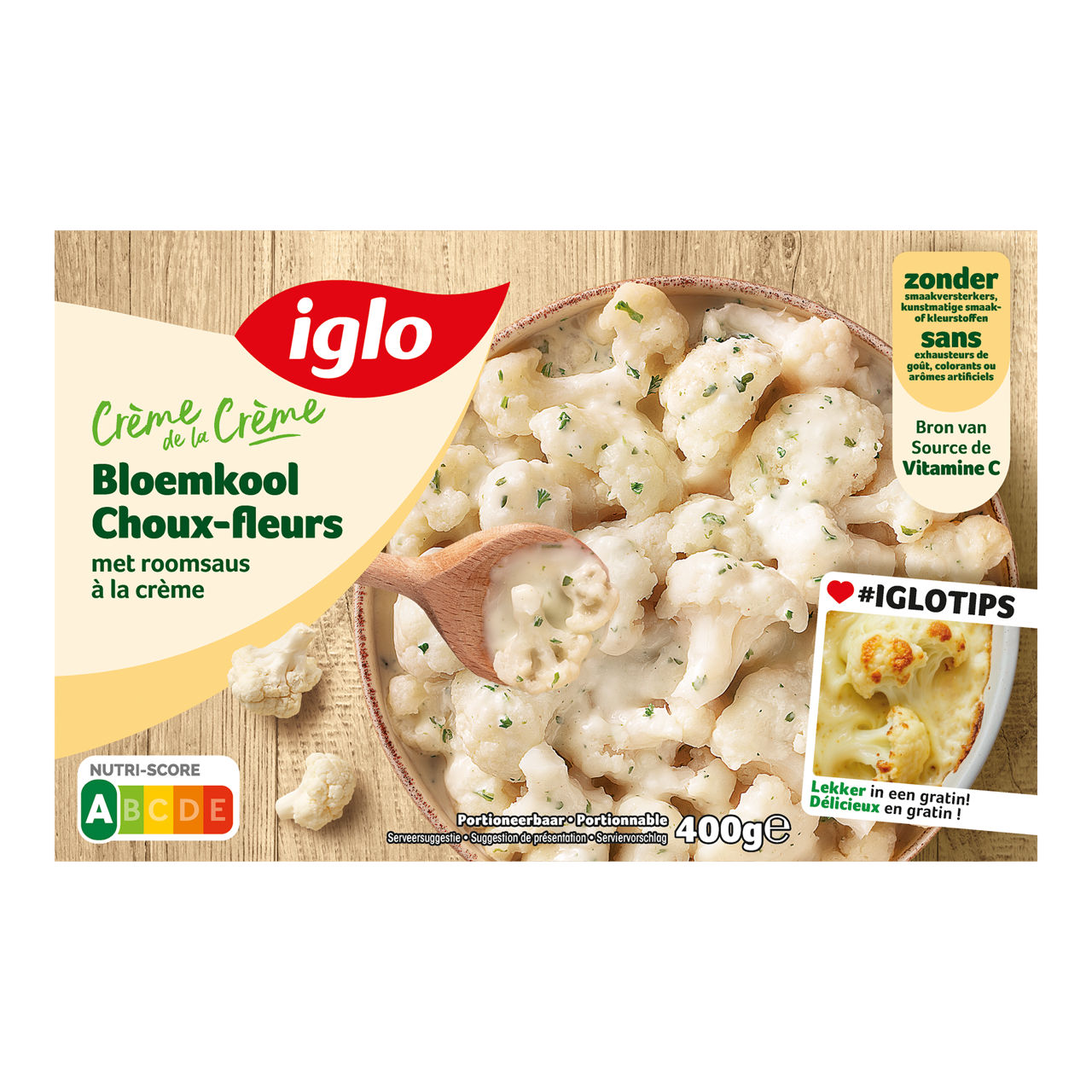 IGLO Bloemkool met roomsaus (2 x 400 g)