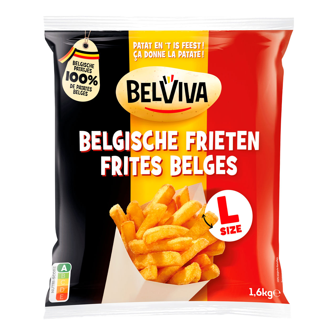 BELVIVA Belgische frieten (1.6 kg)