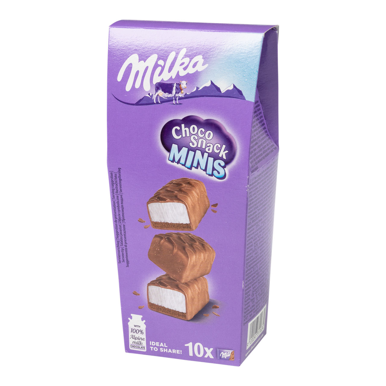 MILKA Choco snack minis, 10 st. (10 x 12.5 g)