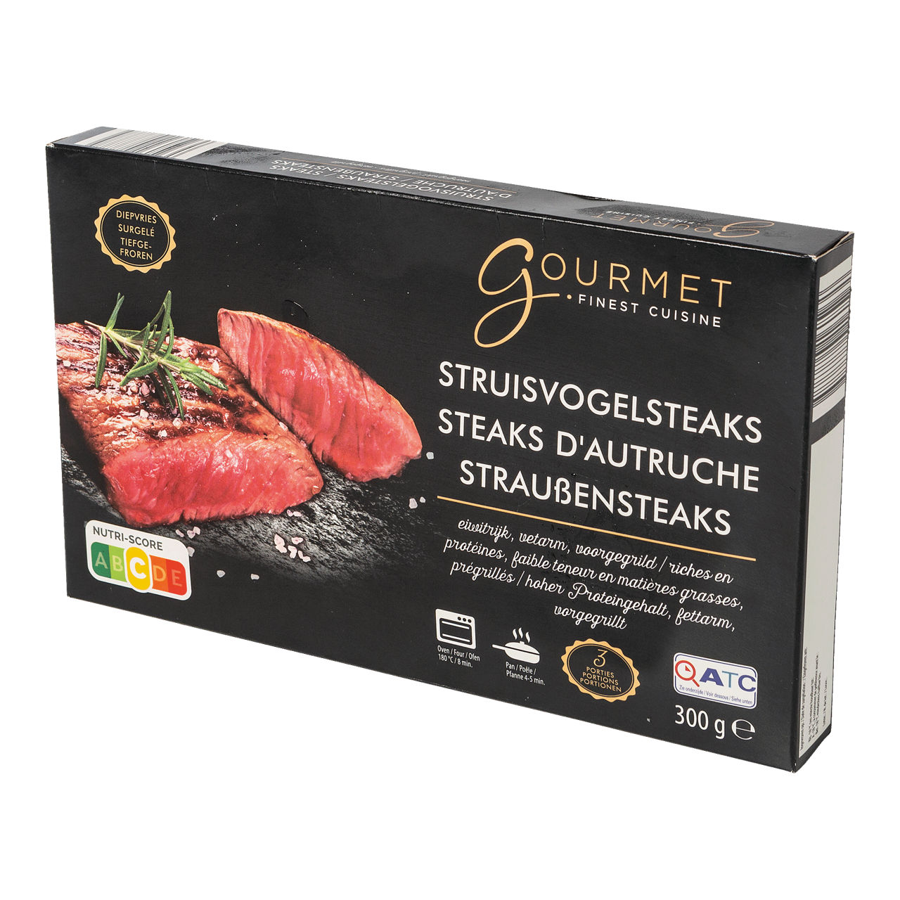 GOURMET FINEST CUISINE® Struisvogelsteak, 3 st.