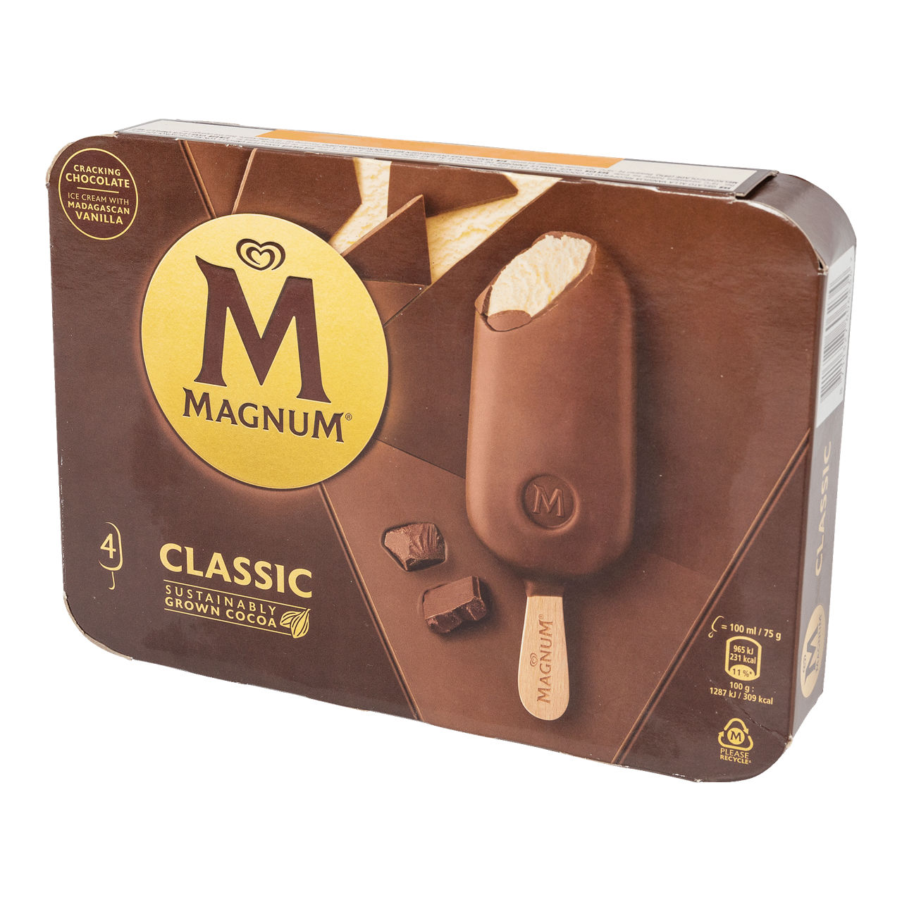 MAGNUM® IJssticks met melkchocolade, 4 st.