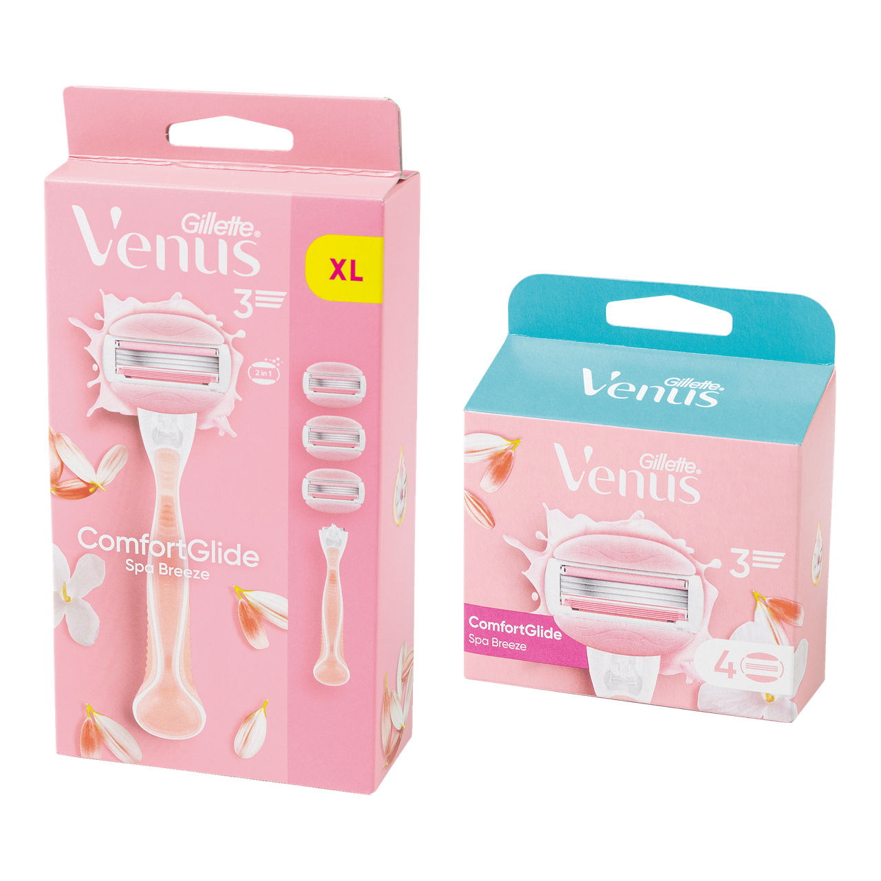 GILLETTE VENUS® Venus Spa Breeze-scheerapparaat en navulmesjes