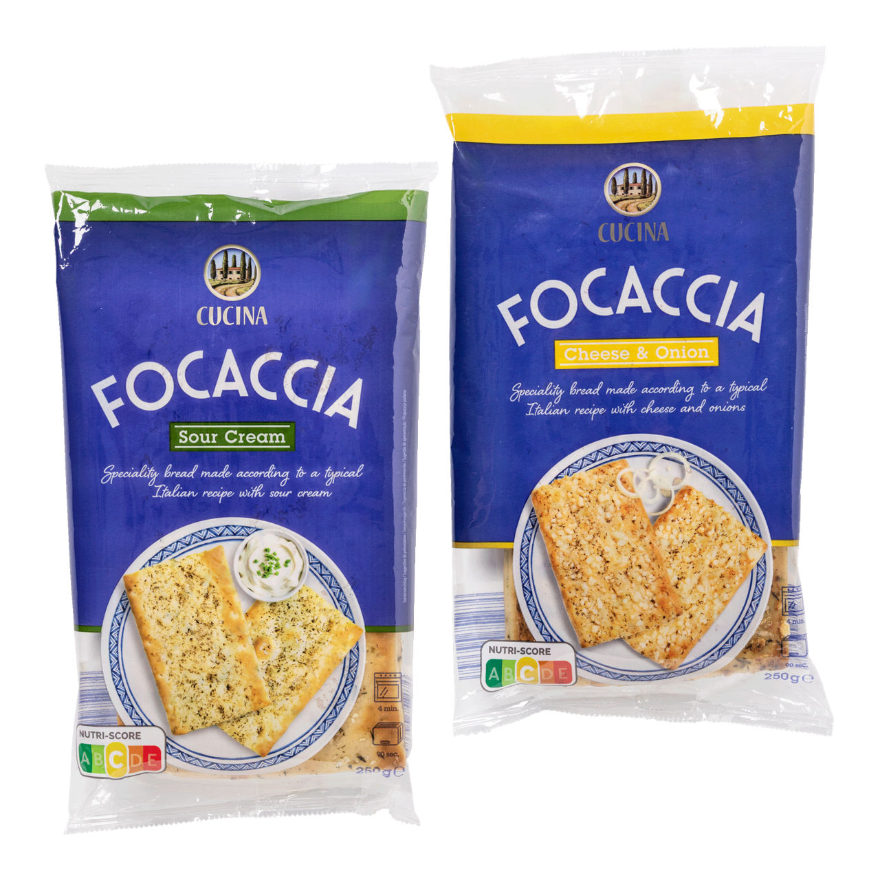 CUCINA Focaccia (3 x 250 g)