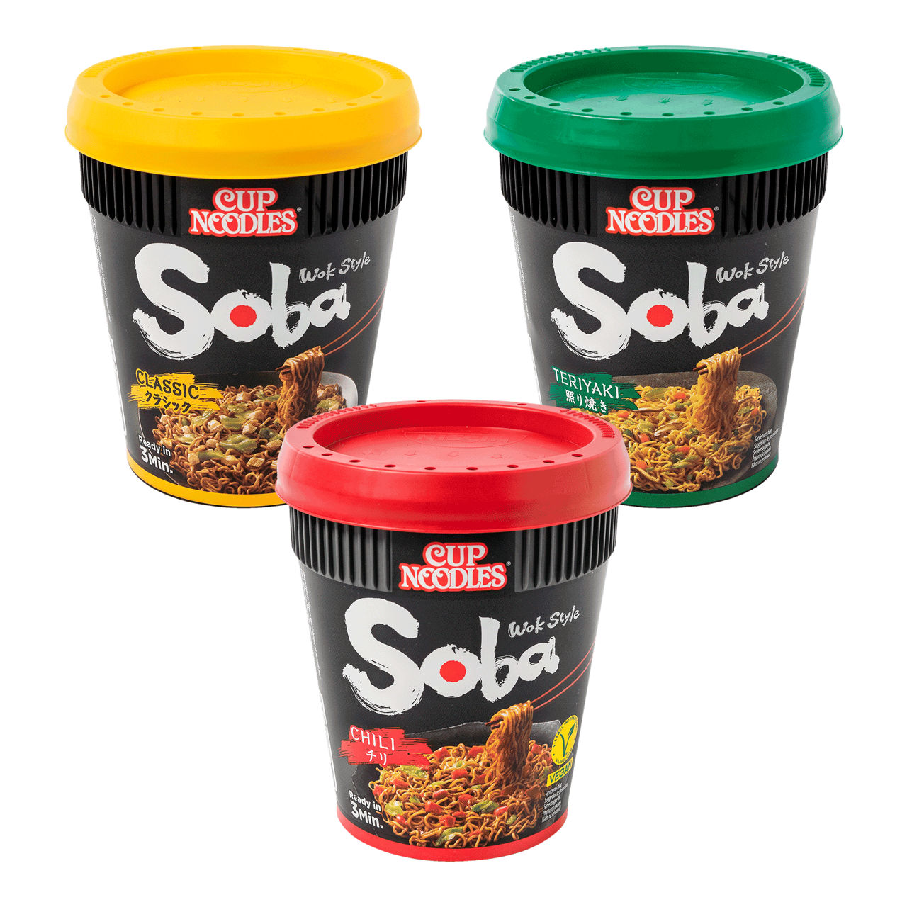 NISSIN Soba cups (90 g/92 g)