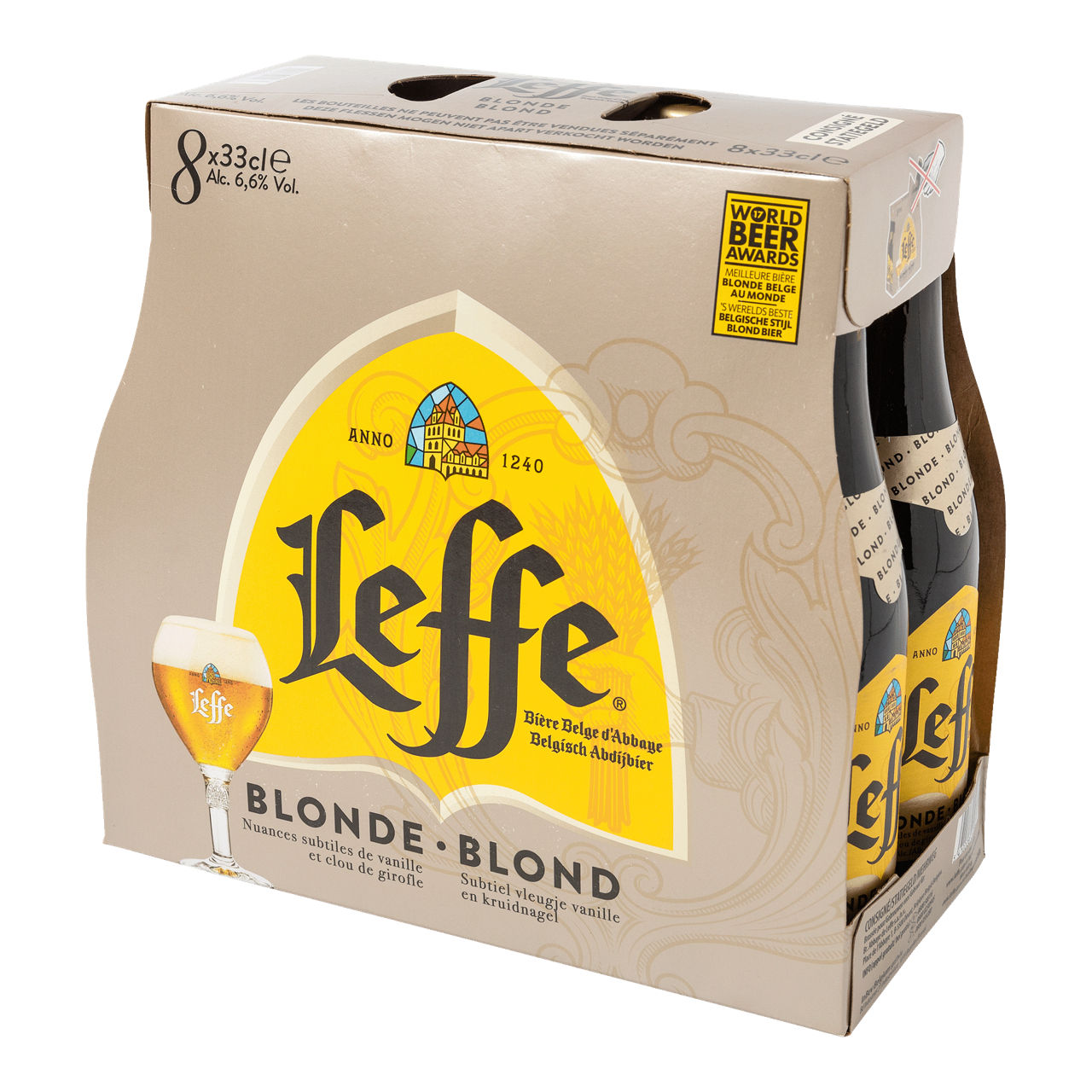 LEFFE® Blond abdijbier, 8 st.