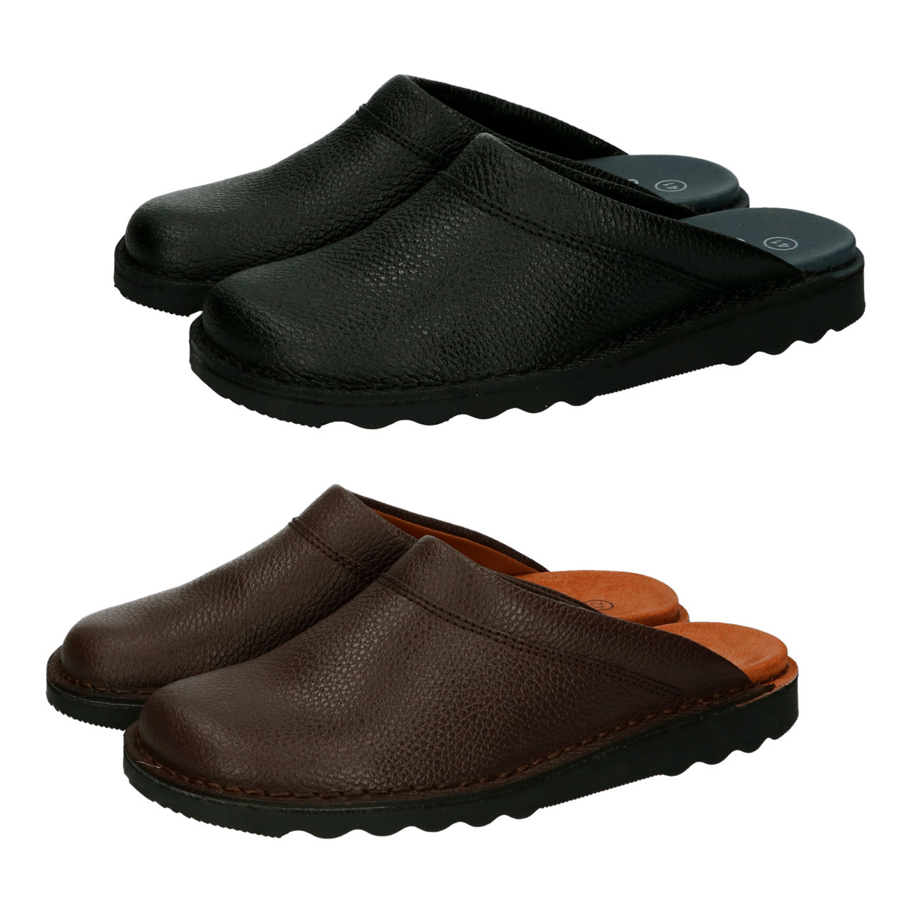 UP2Fashion Lederen clogs