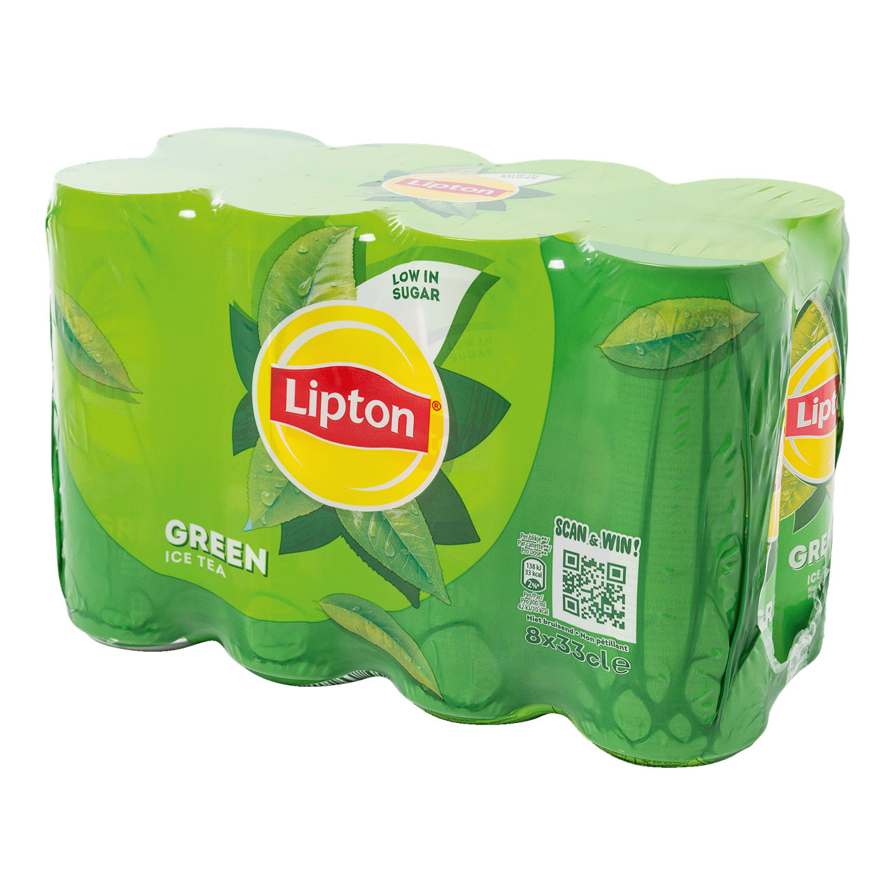 LIPTON Ice tea green, 8 st. (8 x 33 cl)