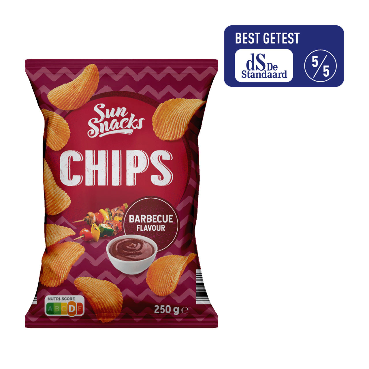 SUN SNACKS® BBQ-ribbelchips
