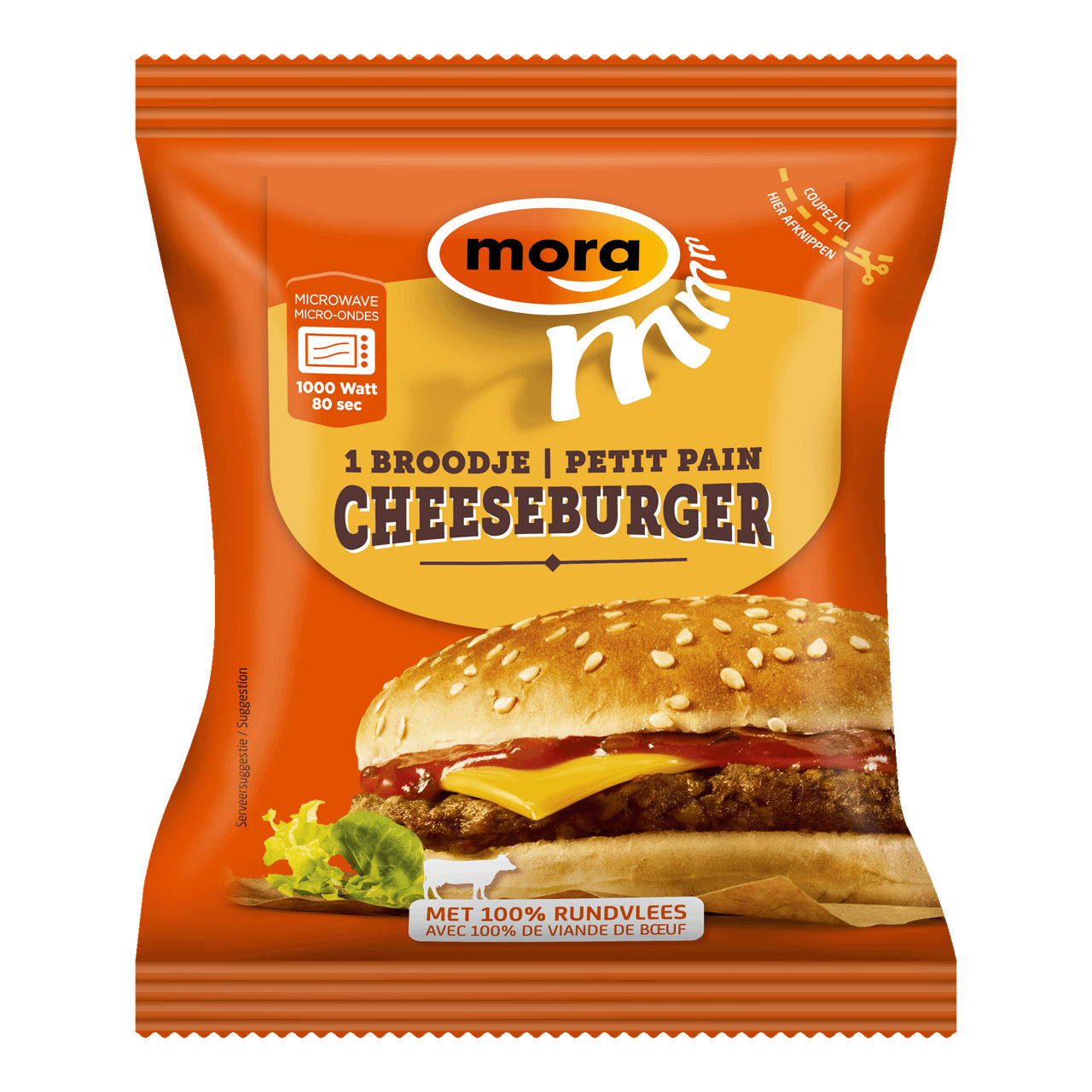 MORA Cheeseburger (5 x 130 g)