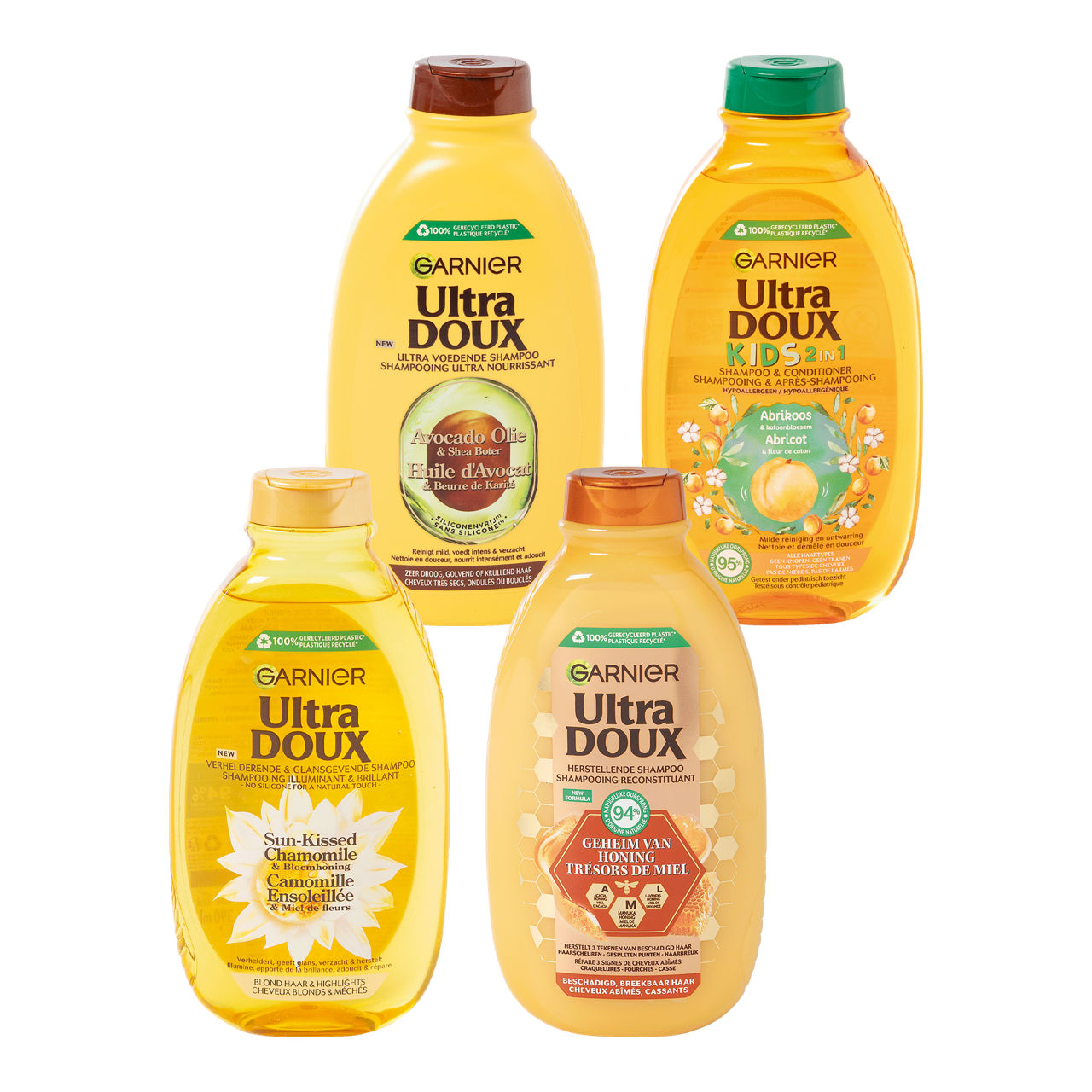 GARNIER ULTRA DOUX Shampoo (2 x 390 ml)