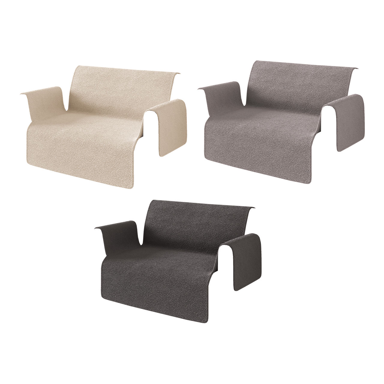 HOME CREATION Teddy sofahoes, 2 pers.