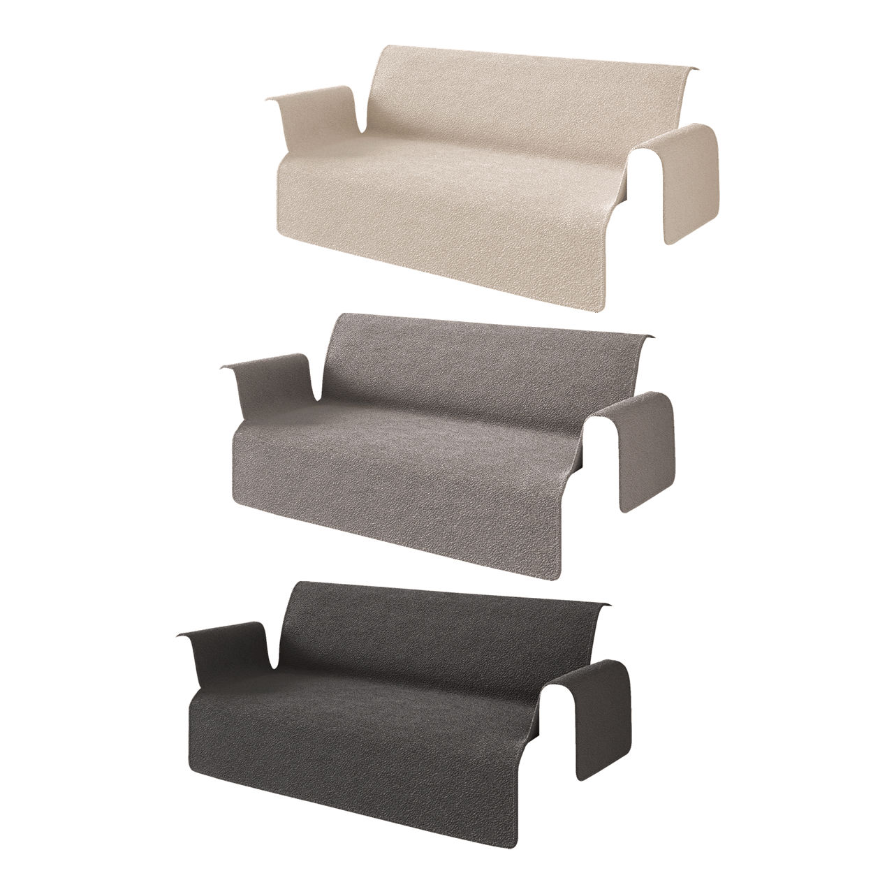 HOME CREATION Teddy sofahoes, 3 pers.