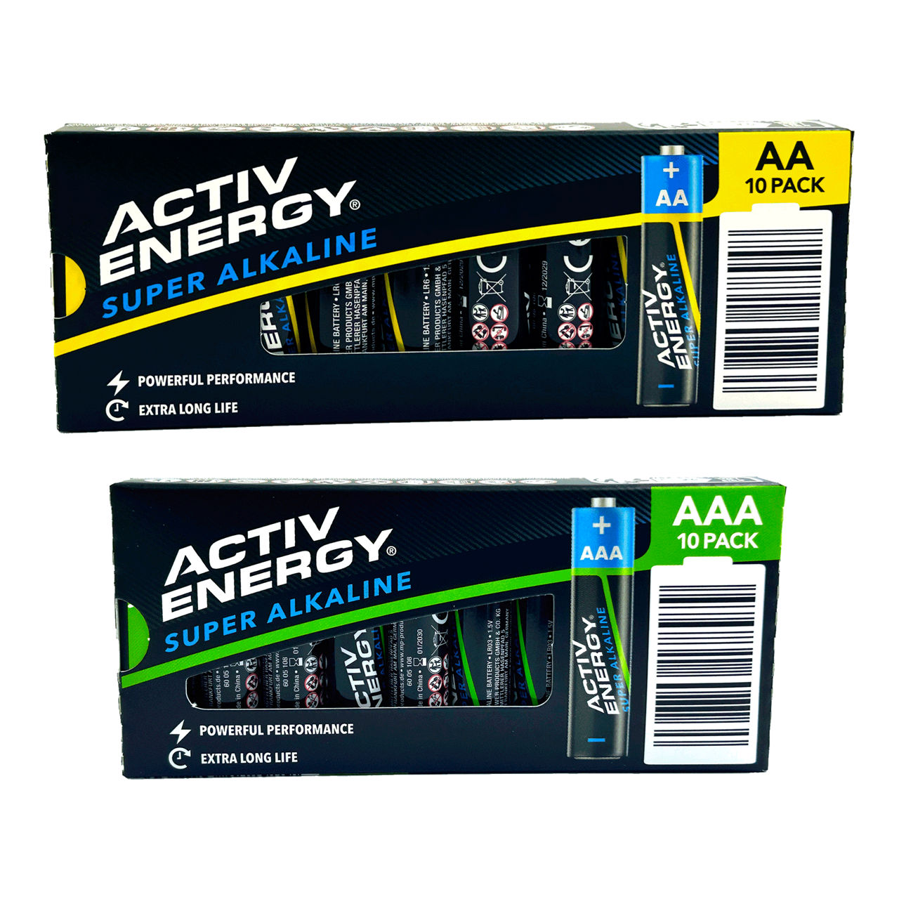ACTIV ENERGY® Alkalinebatterijen, 10 st.