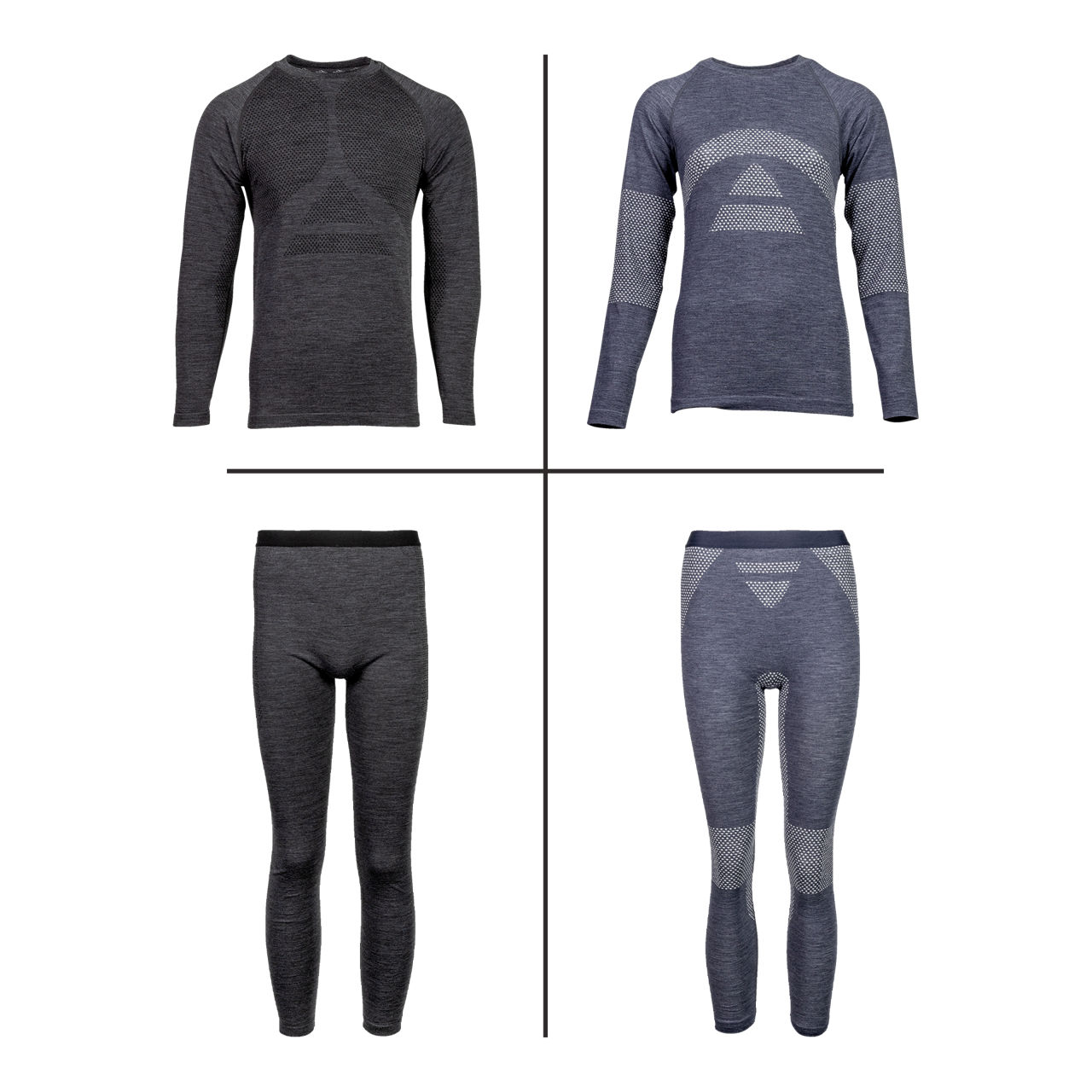 ADVENTURIDGE Multifunctioneel ondershirt of multifunctionele onderbroek met merino