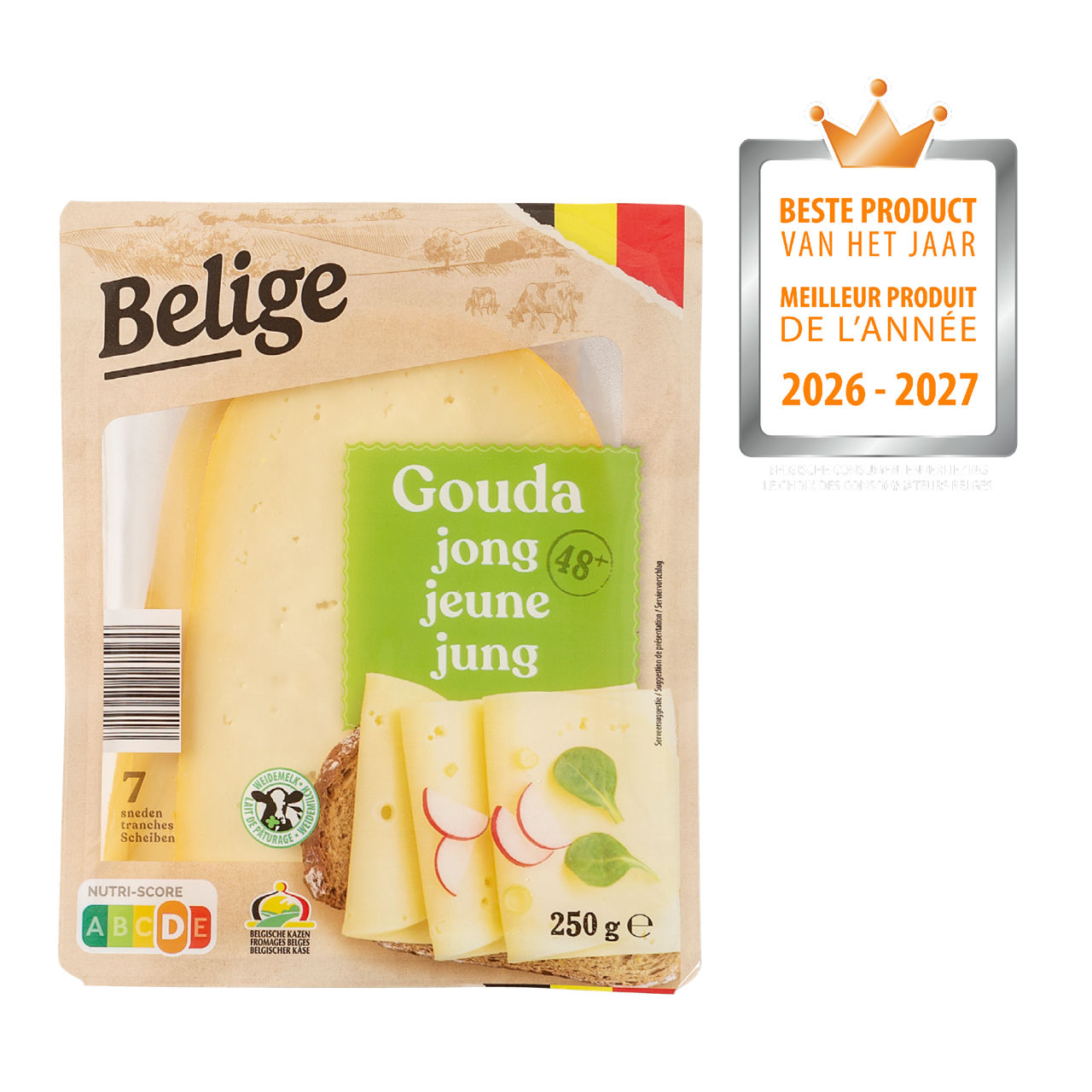 BELIGE Jonge gouda (250 g)