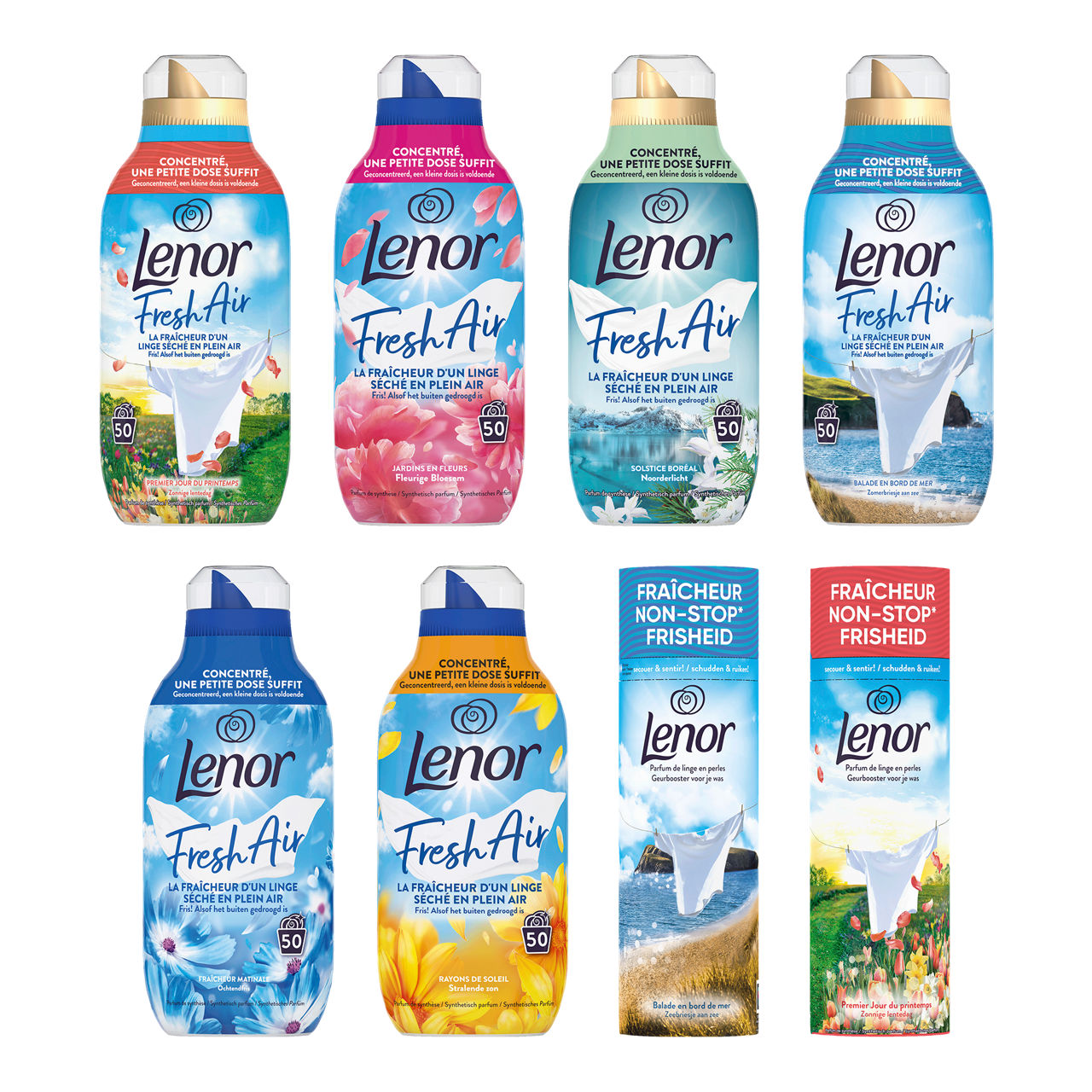 LENOR Wasverzachter of geurparels (5 x 50 wasbeurten)
