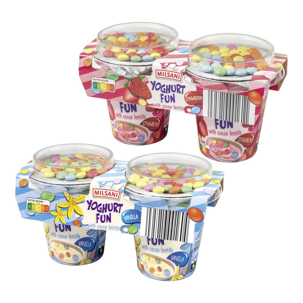 MILSANI® Vanille- of aardbeiyoghurt, 2 st.