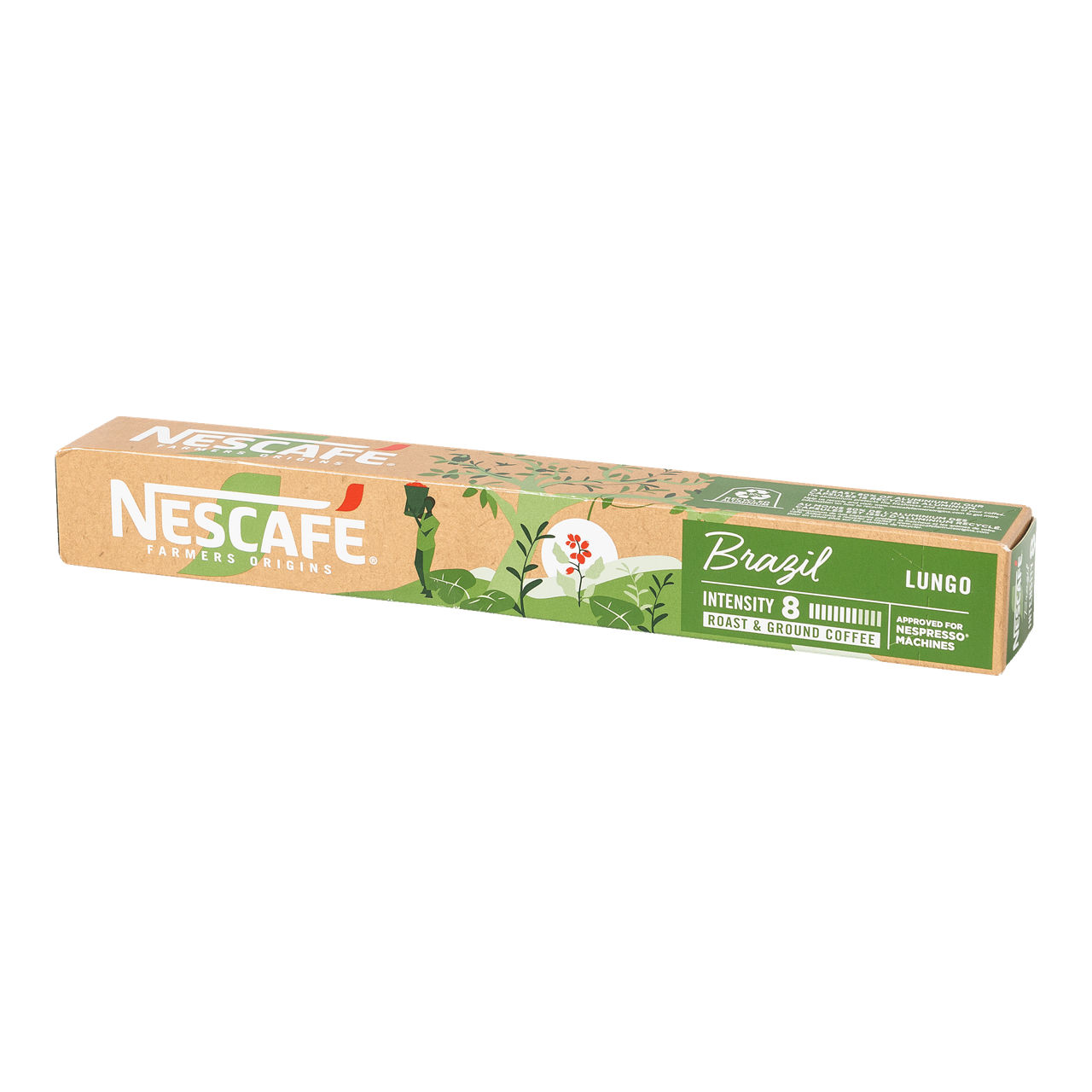 NESCAFÉ FARMERS ORIGINS® Koffiecapsules Brazil lungo, 10 st.