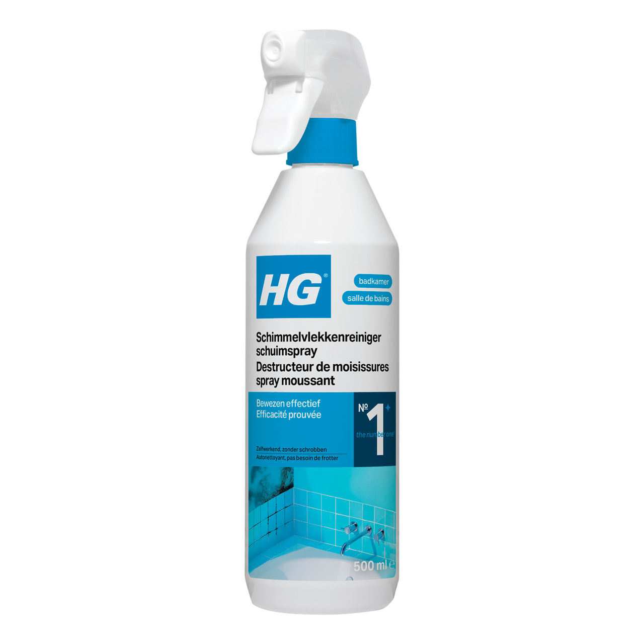 HG Schimmelvlekkenreinigerschuimspray* (500 ml)