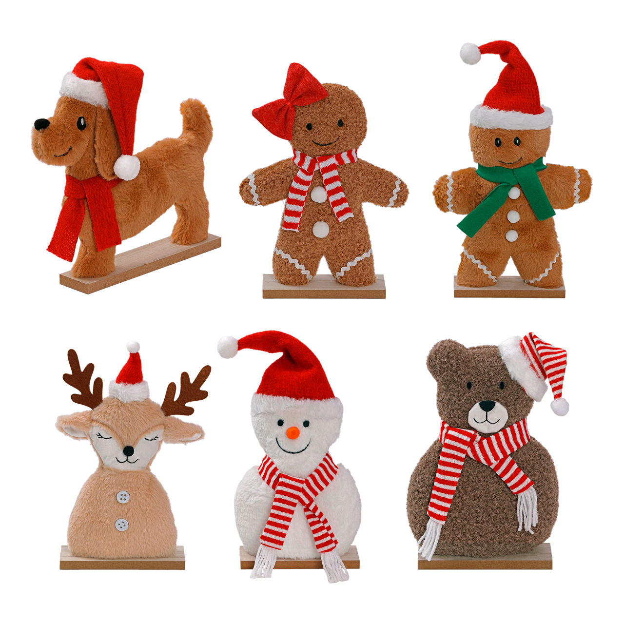 HOME CREATION Pluche kerstfiguur