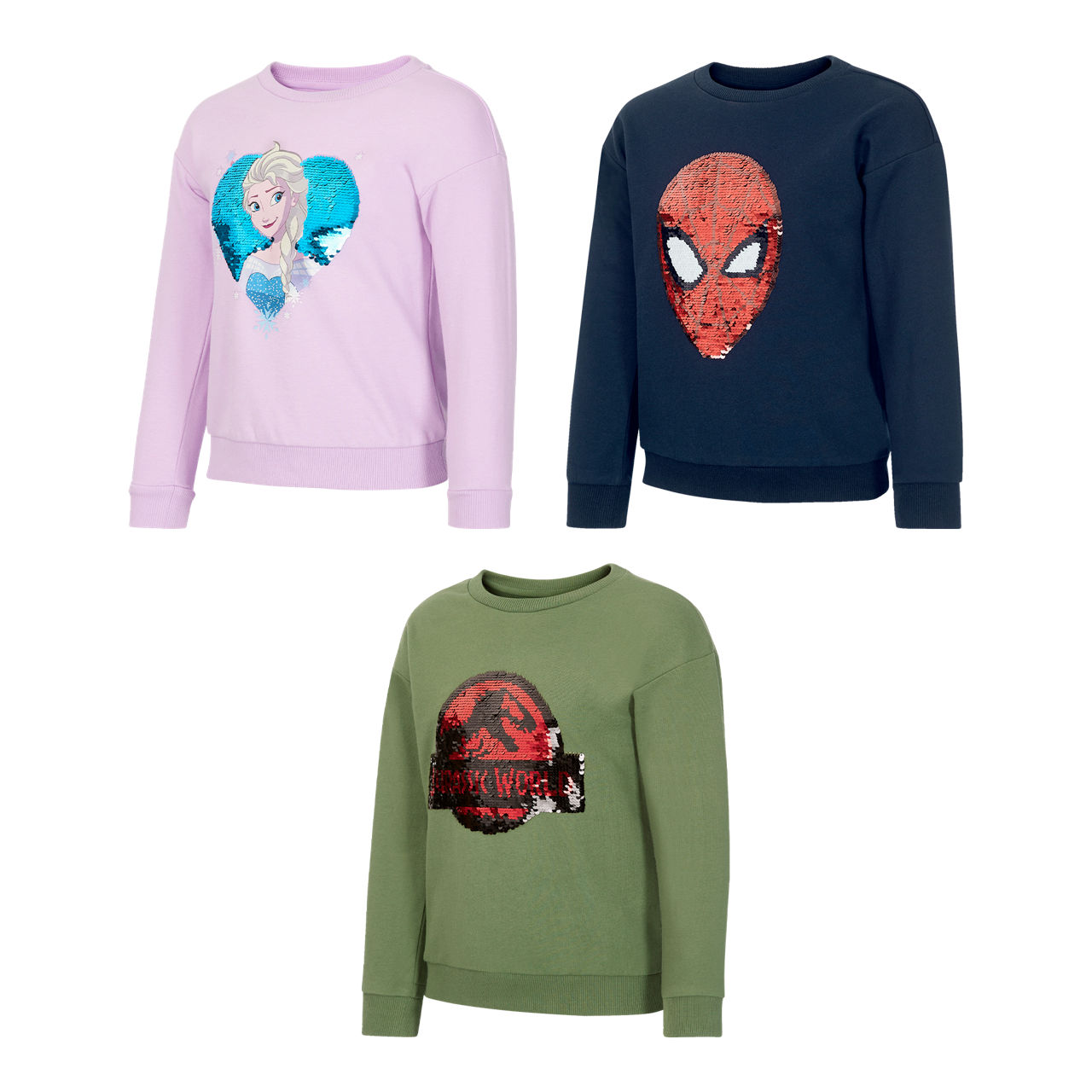 DISNEY/MARVEL/UNIVERSAL Sweatshirt met pailletten