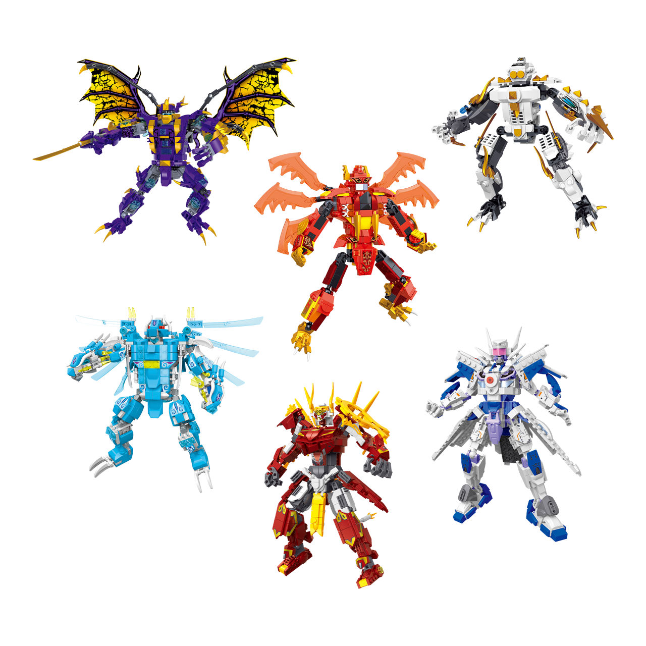 TOYLINO Bouwsteenset robot 2 in 1