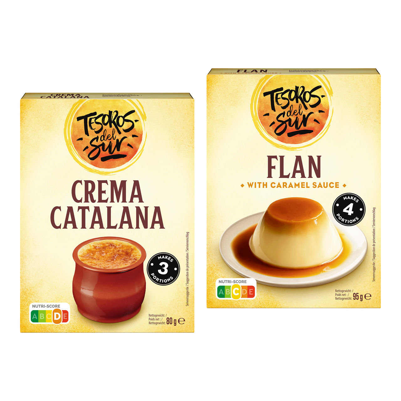 TESOROS DEL SUR Poeder voor crema catalana en flanpudding (80 g /95 g)