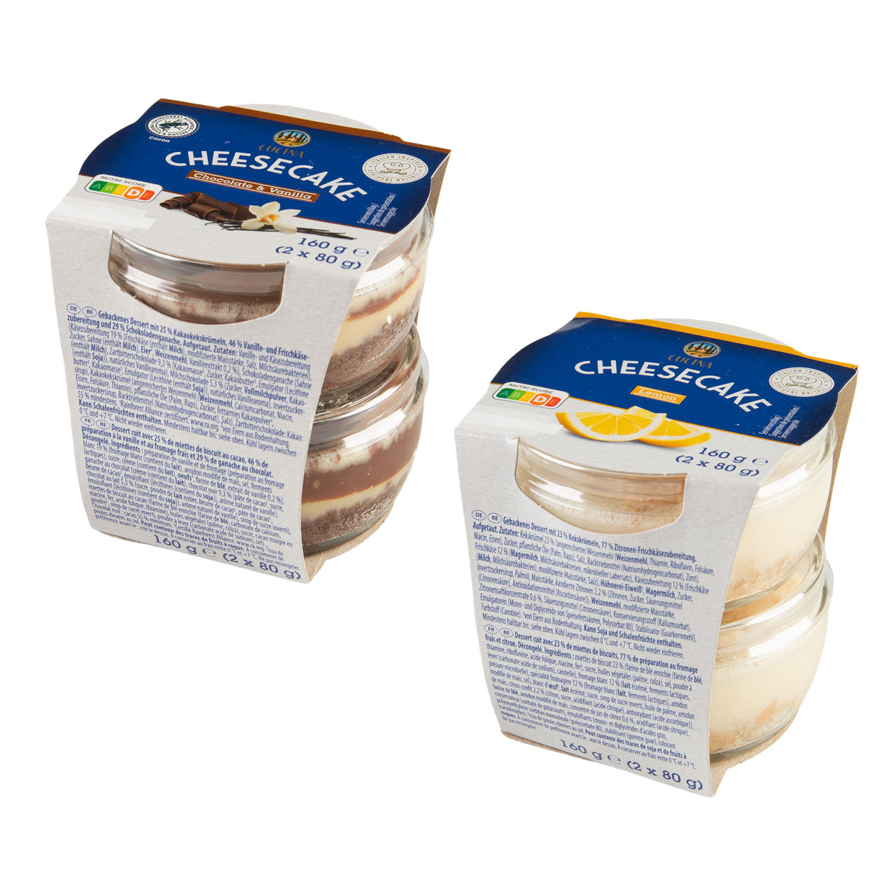 CUCINA Cheesecake, 2 st. (2 x 80 g)