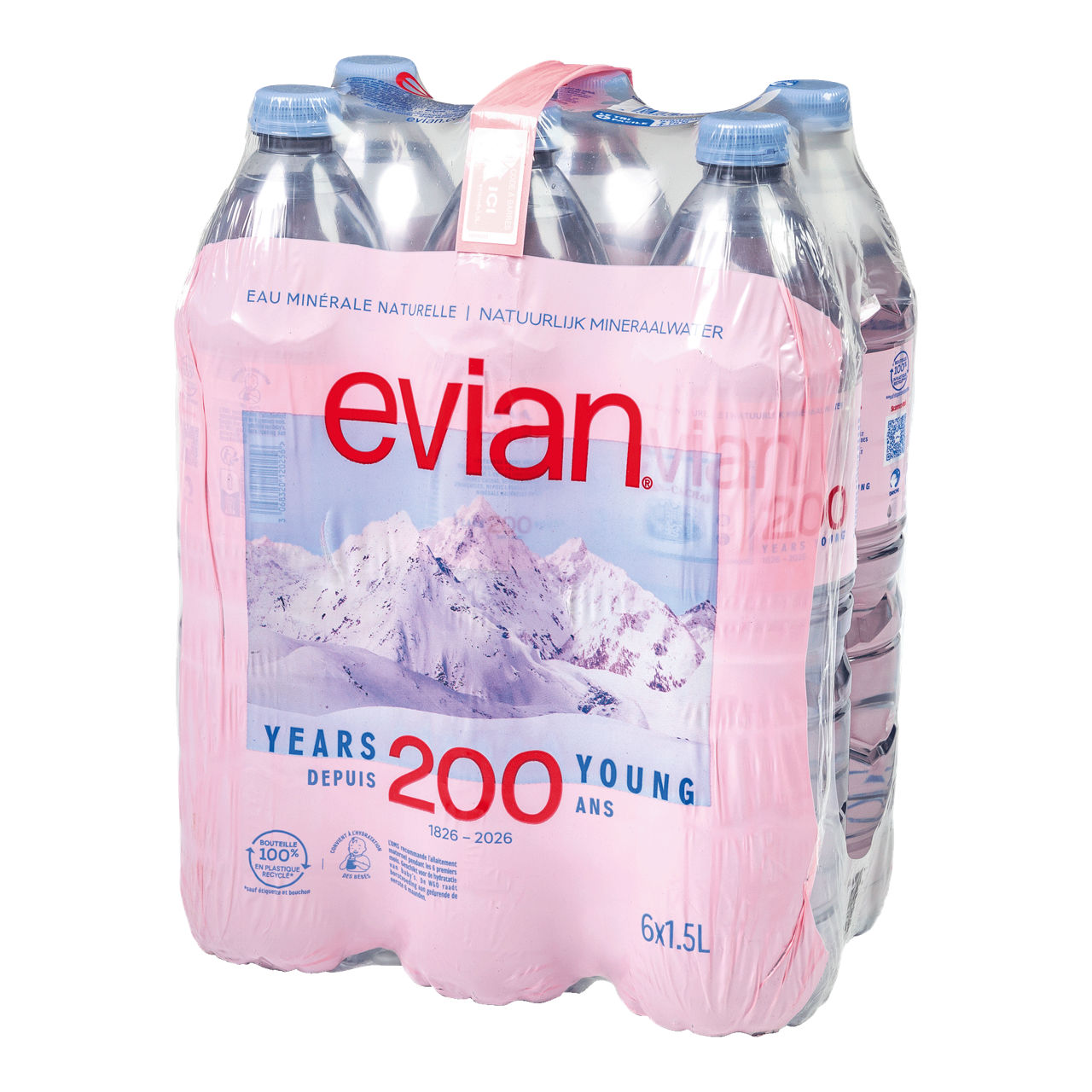 EVIAN Mineraalwater (3 x (6 x 1.5 l), per pak)