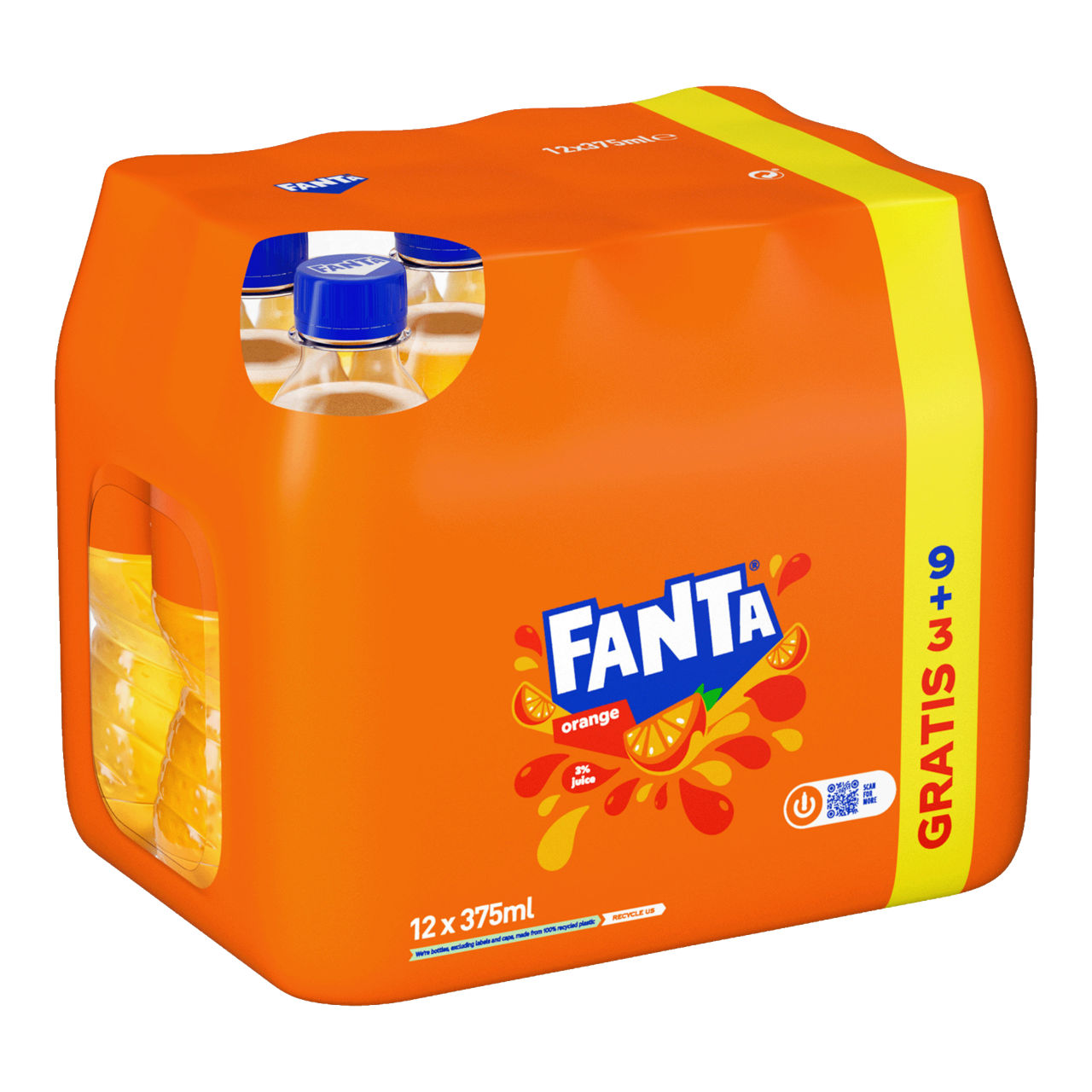 FANTA Fanta orange, 12 st. (12 x 37.5 cl)